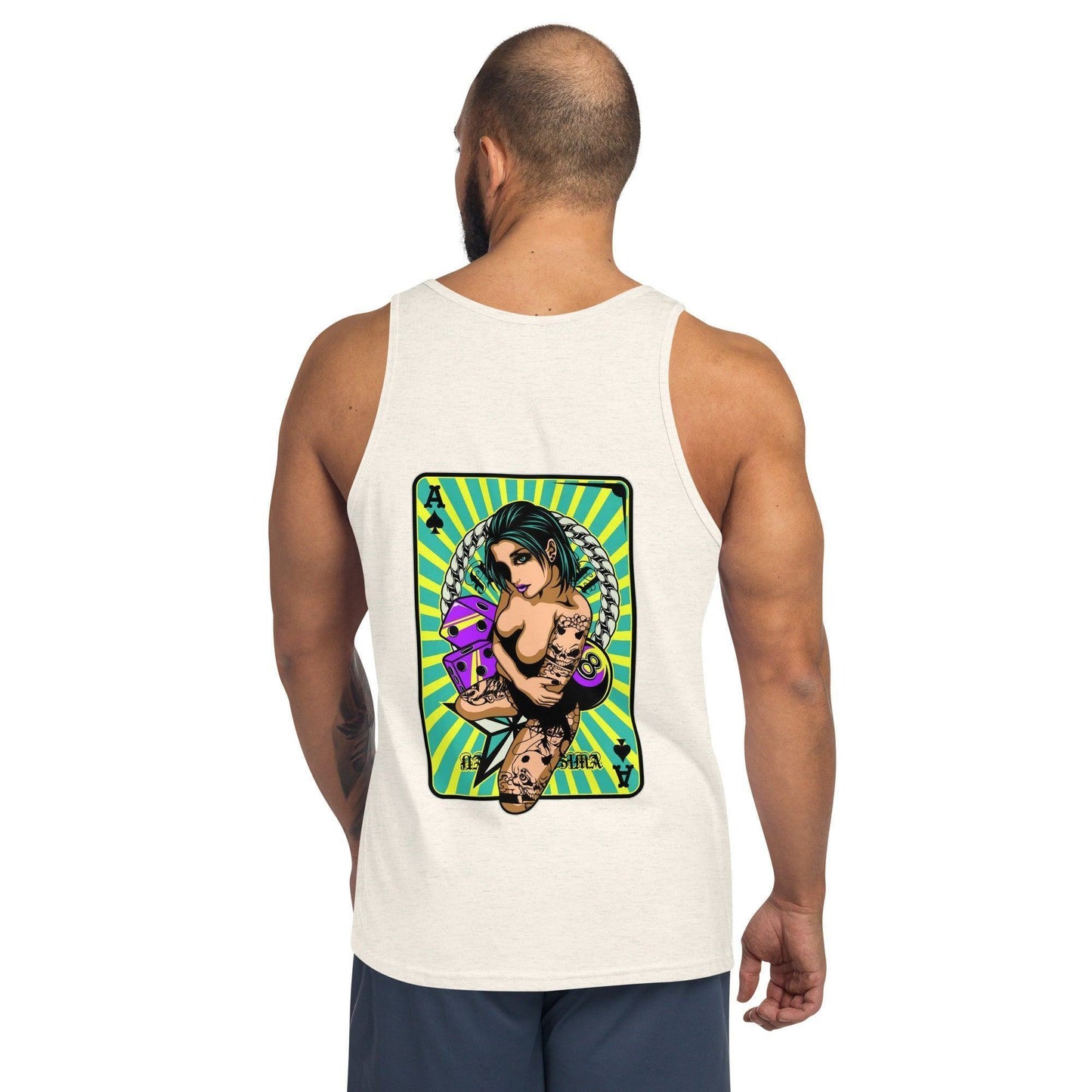 Ace of Spades Herren Tank Top Tank Top 44.99 Ace, Aktivität, atmungsaktiv, Baumwolle, bequem, Bewegungsfreiheit, Blend, Damen, Design, Fashion, Fitness, Fitnessstudio, Gy, Herren, hochwertige, körperbetonte, Materialien, Mode, Muskeln, Passform, Poker, Seitennähte, Spades, Sport, Style, Tank, Top, Tragegefühl, Training, Tri, Unisex, Viskose JLR Design