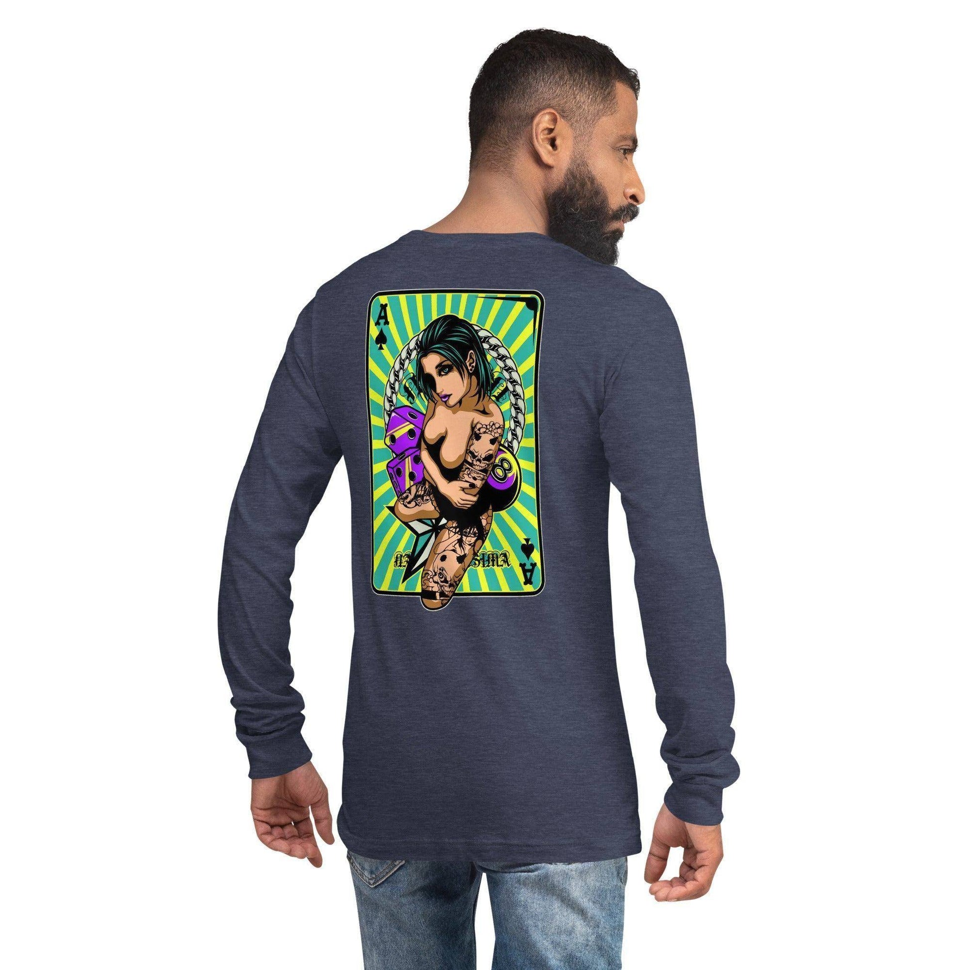 ace-of-spades-langarmshirt-langarmshirt-jlr-design-97490 - JLR Design