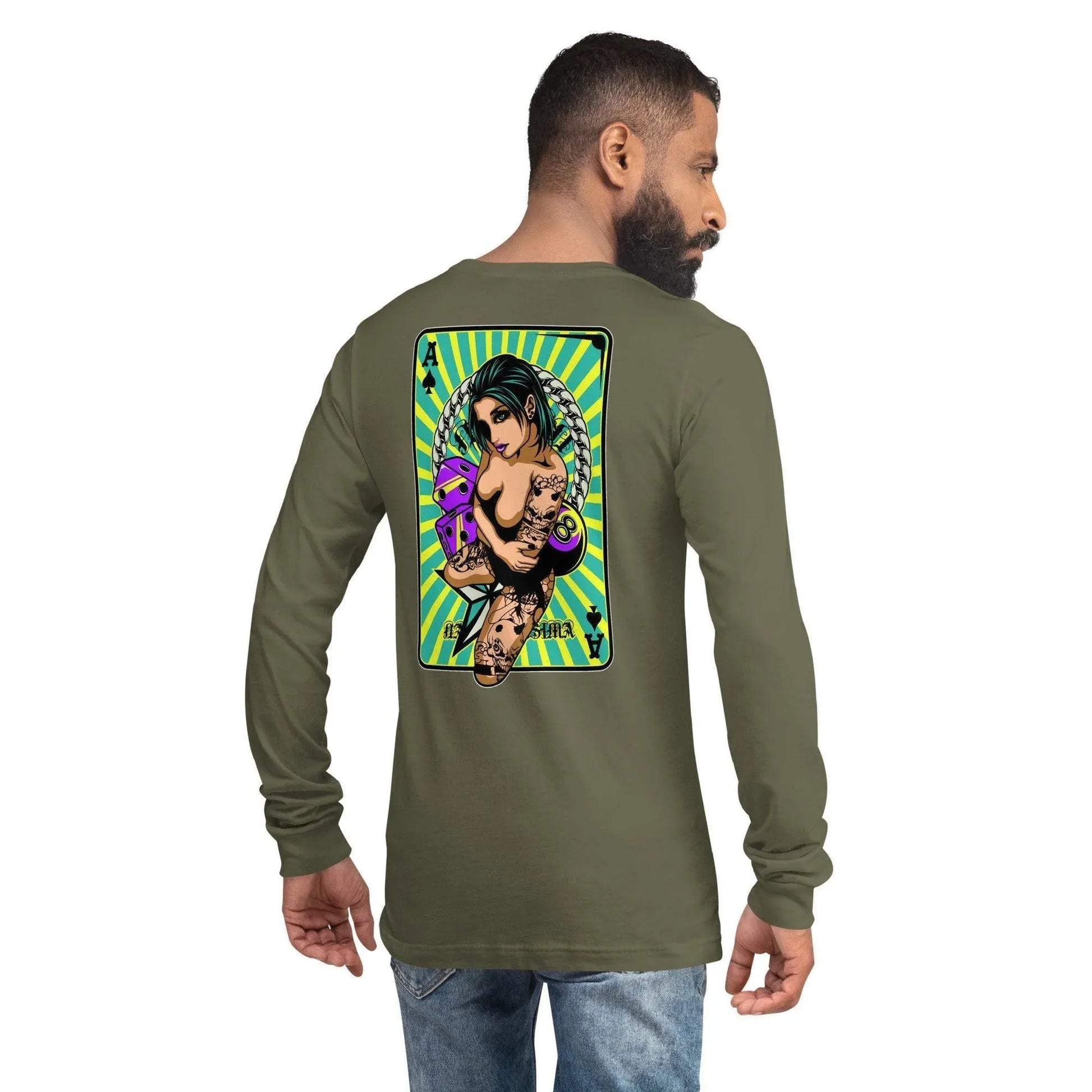 ace-of-spades-langarmshirt-langarmshirt-jlr-design-80043 - JLR Design