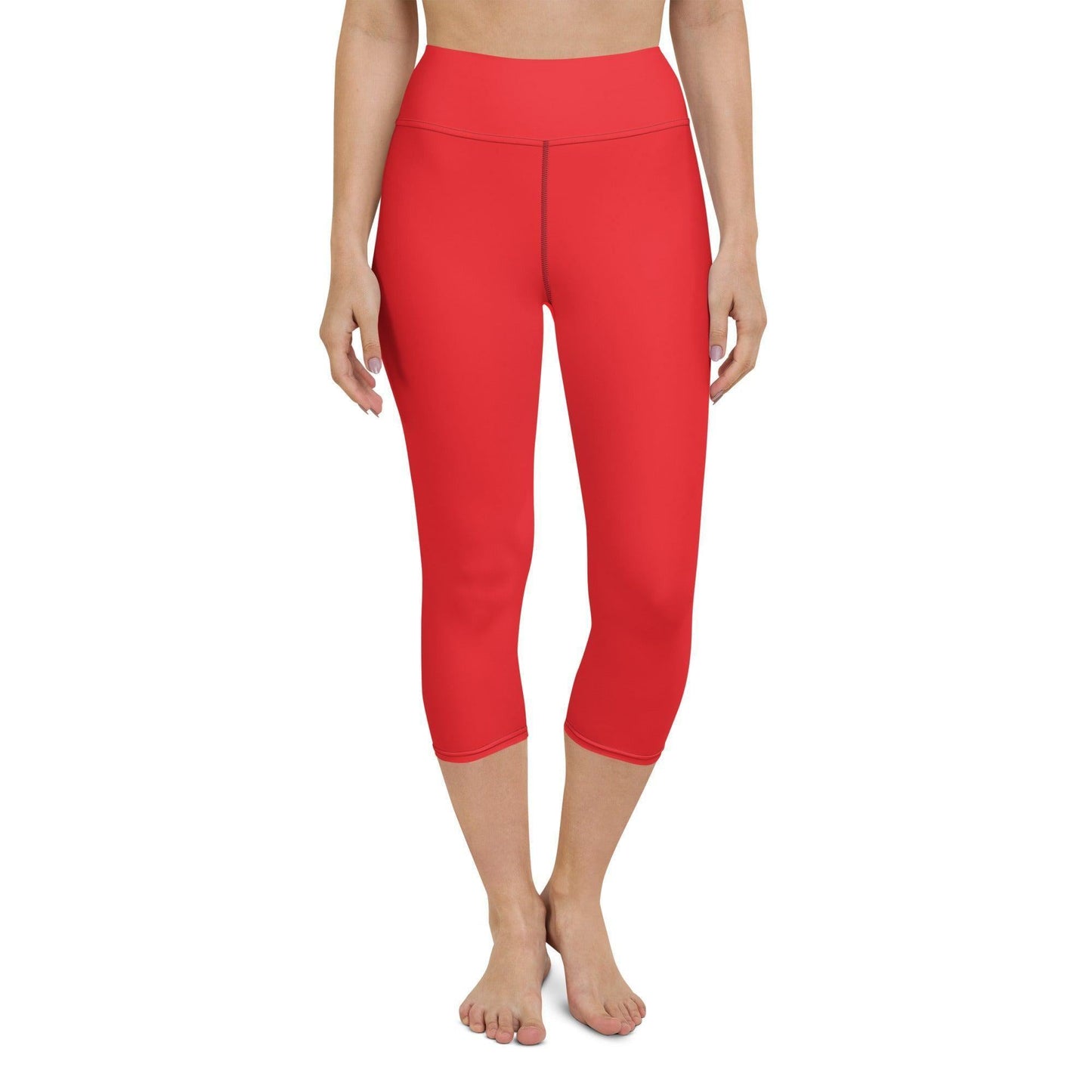 Alizarinrot Damen Yoga Capri Leggings Yoga Capri Leggings JLR Design