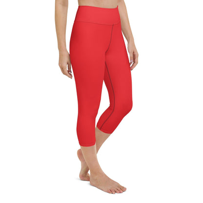 Alizarinrot Damen Yoga Capri Leggings Yoga Capri Leggings JLR Design