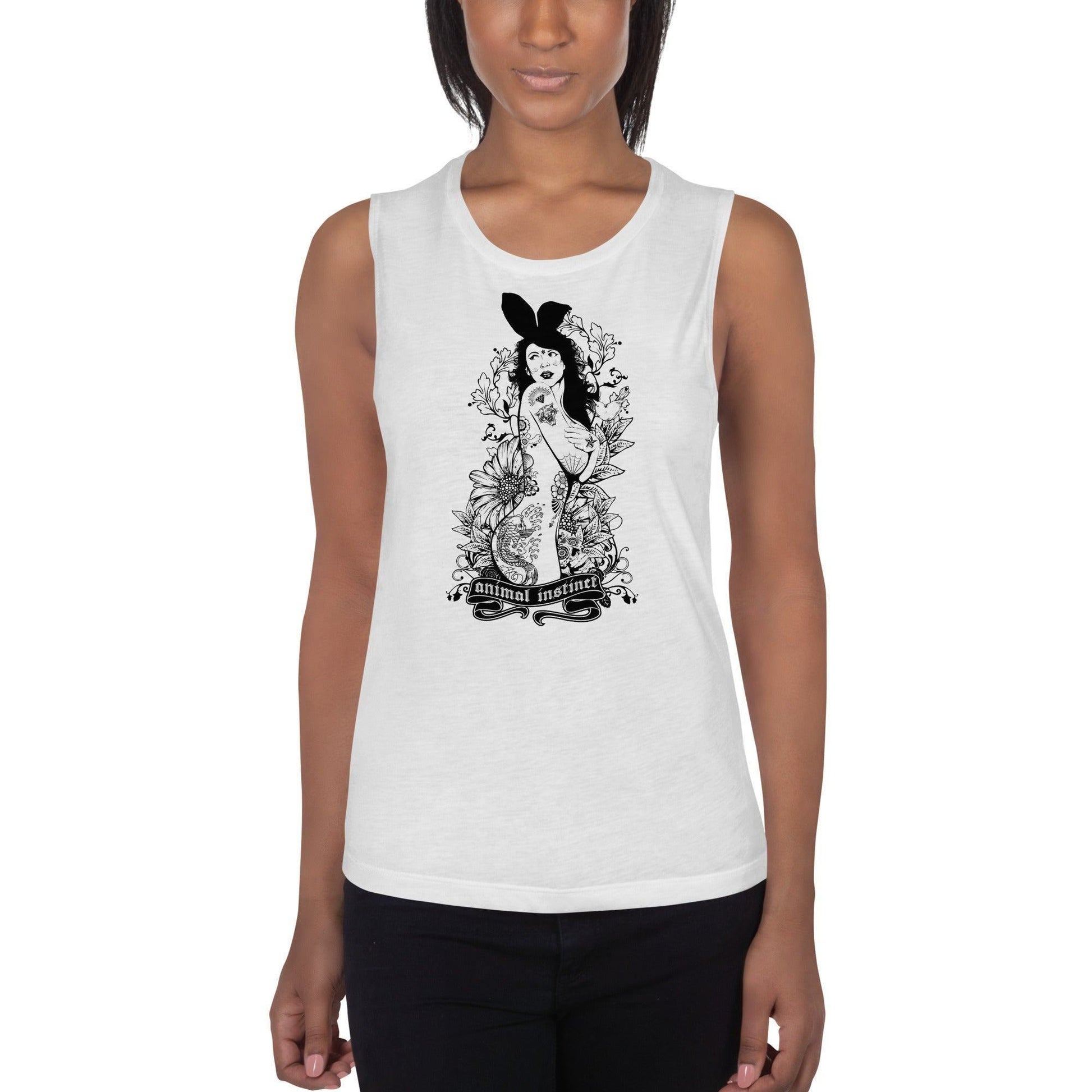 Animal Instinct Damen Tank Top Tank Top 44.99 aktiv, angenehmes, Animal, atmungsaktiv, Ausschnitt, betont, Bewegungsfreiheit, breite, Damen, enganliegend, Farben, Figur, Fitness, Frauen, Gym, Instinct., Look, Muscle, Must-have, Outfit, Polyester, Sommer, Tank, Top, Tragegefühl, Training, Träger, verschiedene, Viskose JLR Design