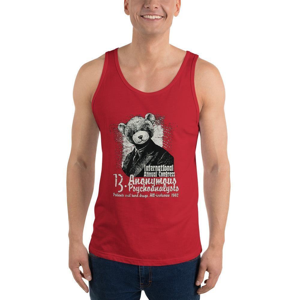 Anonymous Psychoanalysts Herren Tank Top Tank Top 44.99 Aktivität, Anonymous, atmungsaktiv, Baumwolle, bequem, Bewegungsfreiheit, Blend, Damen, Design, Fitness, Fitnessstudio, Gy, Herren, hochwertige, körperbetonte, Materialien, Muskeln, Passform, Psychoanalysts, Seitennähte, Sport, Tank, Top, Tragegefühl, Training, Tri, Unisex, Viskose JLR Design