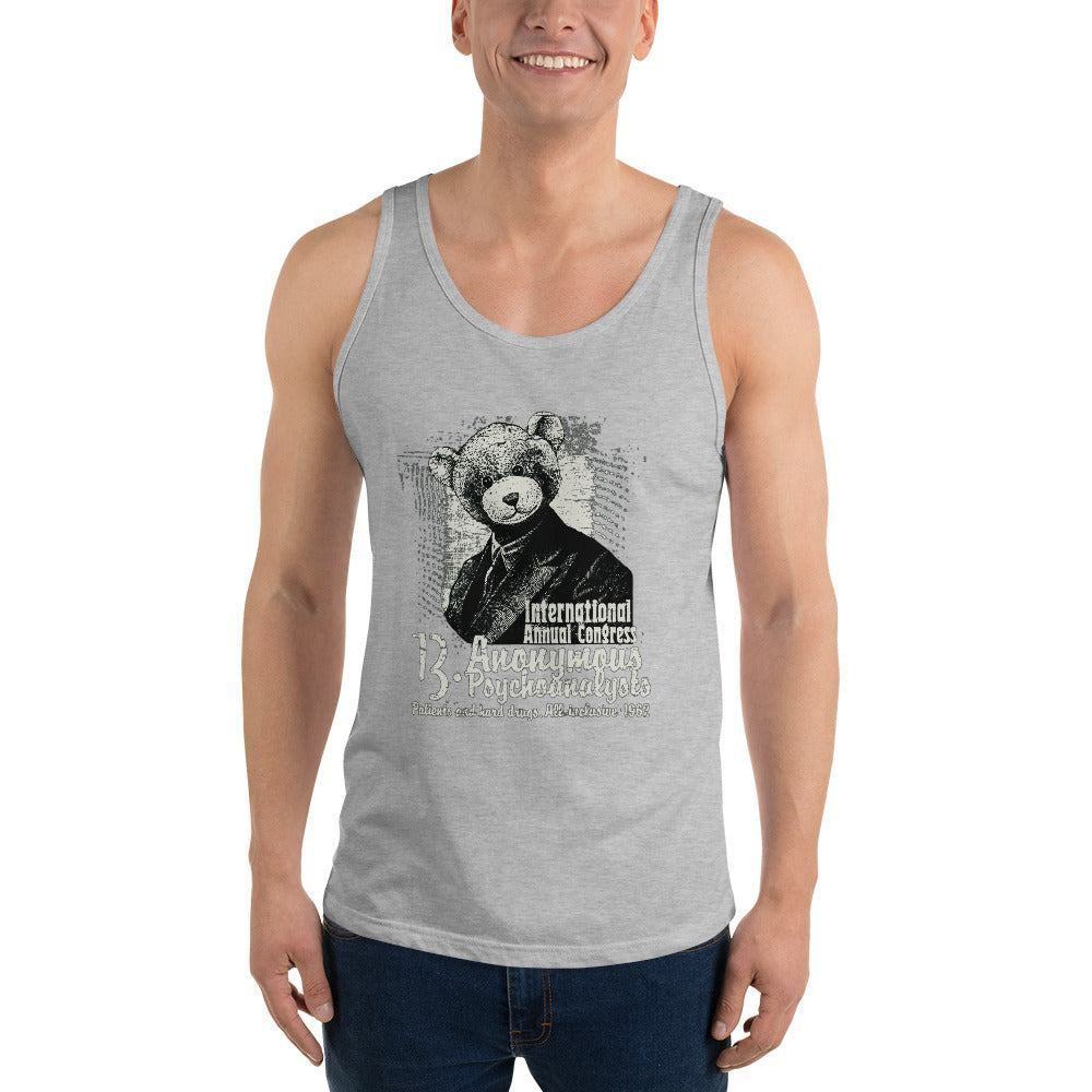 Anonymous Psychoanalysts Herren Tank Top Tank Top 44.99 Aktivität, Anonymous, atmungsaktiv, Baumwolle, bequem, Bewegungsfreiheit, Blend, Damen, Design, Fitness, Fitnessstudio, Gy, Herren, hochwertige, körperbetonte, Materialien, Muskeln, Passform, Psychoanalysts, Seitennähte, Sport, Tank, Top, Tragegefühl, Training, Tri, Unisex, Viskose JLR Design