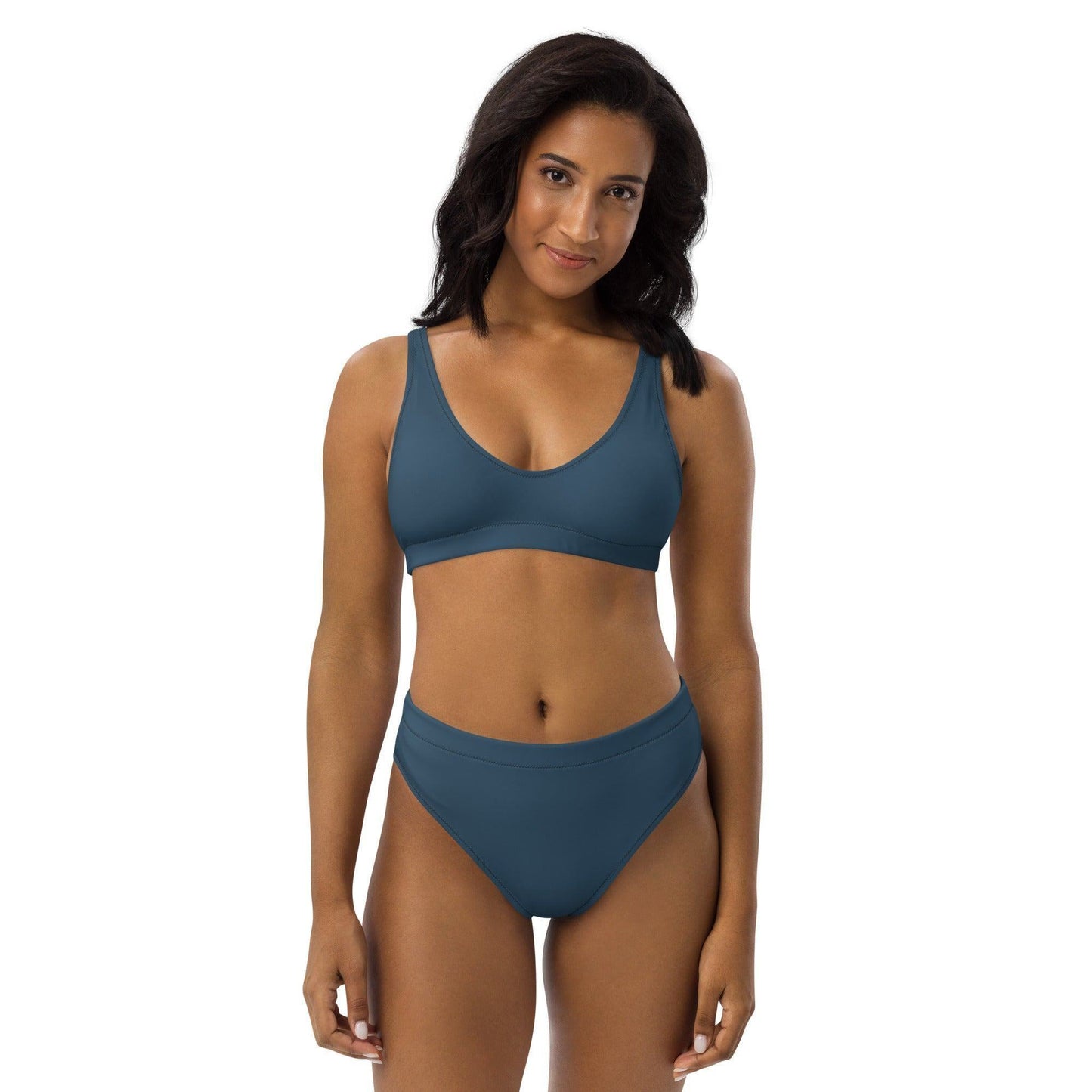 Arapawa High Waist Bikini Bikini 49.99 Arapawa, Bikini, blau, blue, Design, einfarbig, Einlagen, Elastan, Fashion, GRS, High, Mode, Passform, Polyester, Style, UPF50, Waist, zweilagig, zweitilig, Ökotex JLR Design