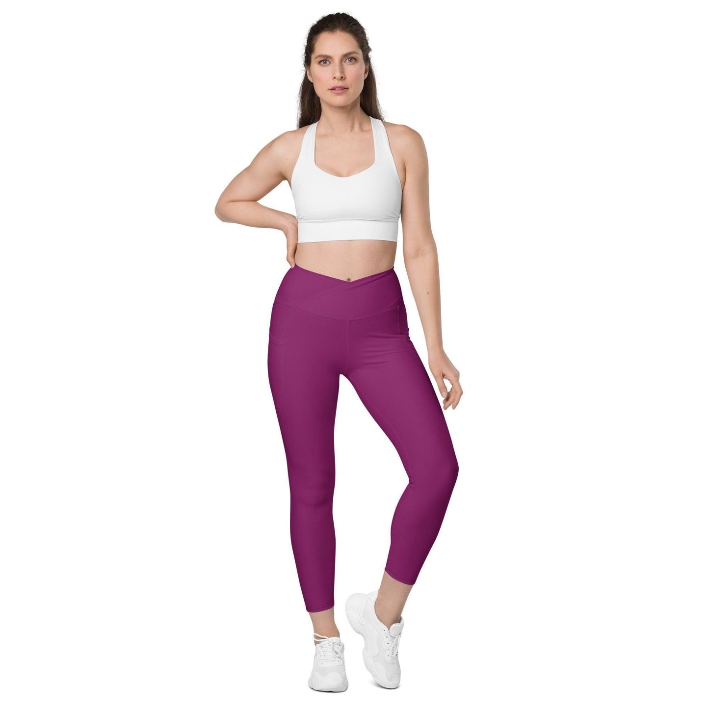 Aubergine Damen V-Bund Leggings mit Taschen V-Bund Leggings 59.99 1 Tasche auf jeder Seite, atmungsaktives Material, Aubergine, Damen, Design, einfarbig, Elastan, Fashion, Hoch tailliert, hoher Tragekomfort, Komfort, Mode, OEKOTEX100, Outfit, Polyester, schmeichelhafter Schnitt, Style, UPF50, V-Bund Leggings JLR Design