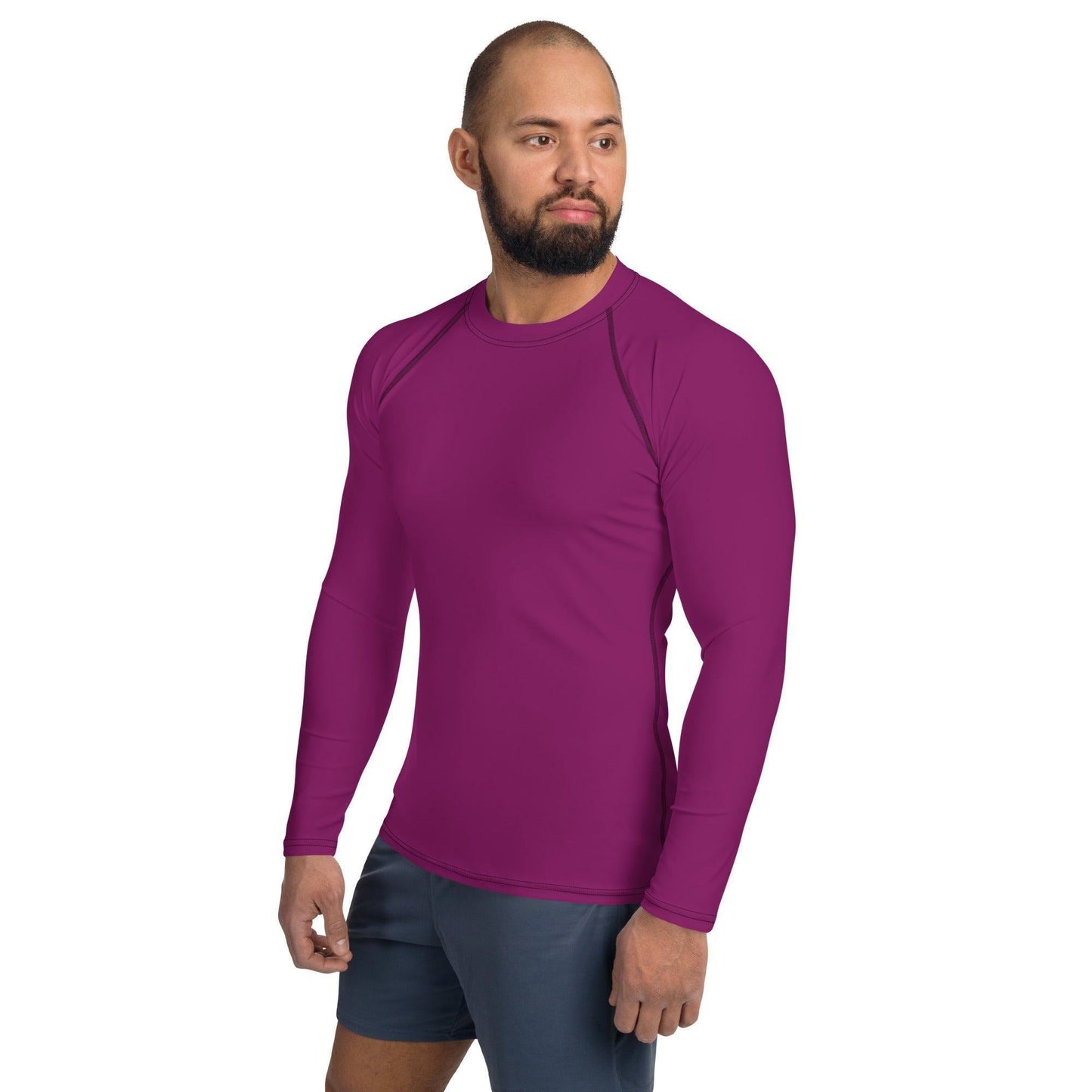 Aubergine Herren Rash Guard Rash Guard 54.99 4-Wege, Atmungsaktiv, Aubergine, bequem, einfarbig, Elastan, Flachnaht, Guard, Hautschutz, Kompression, Langarmshirt, Männermode, Outdoor, Polyester, Rash, Sand, Schwimmen, Sonnenschutz, Sportbekleidung, Strandmode, Stretchstoff, Surfen, trocknend, Wassersport, Wind JLR Design