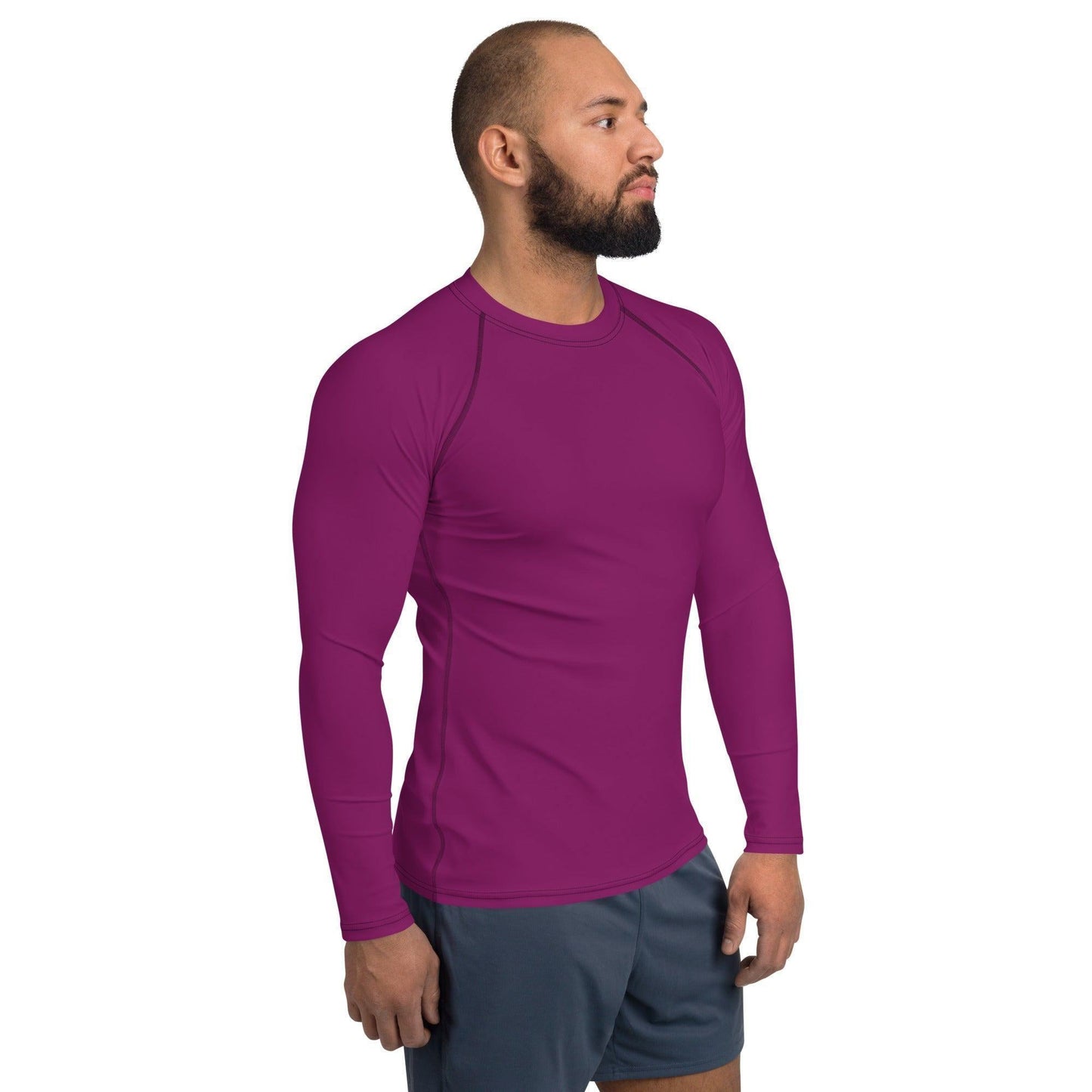 Aubergine Herren Rash Guard Rash Guard 54.99 4-Wege, Atmungsaktiv, Aubergine, bequem, einfarbig, Elastan, Flachnaht, Guard, Hautschutz, Kompression, Langarmshirt, Männermode, Outdoor, Polyester, Rash, Sand, Schwimmen, Sonnenschutz, Sportbekleidung, Strandmode, Stretchstoff, Surfen, trocknend, Wassersport, Wind JLR Design