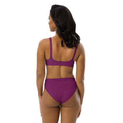 Aubergine High Waist Bikini Bikini 49.99 aubergine, Bikini, Design, einfarbig, Einlagen, Elastan, Fashion, GRS, High, Mode, Passform, Polyester, Style, UPF50, Waist, zweilagig, zweitilig, Ökotex JLR Design