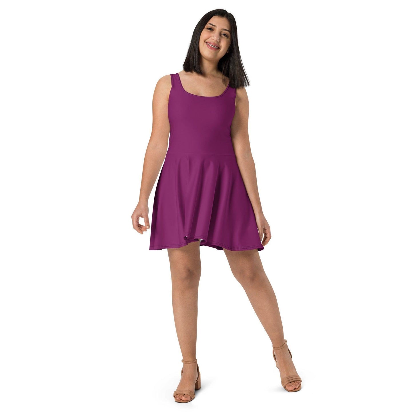 Aubergine Skater Kleid Skater Kleid 56.99 Aubergine, ausgestellt, ausgestellter, Dame, Damen, einfarbig, Elastan, Frau, Frauen, Freizeit, Glatter, Kleid, Mitte, mittellanger, Muster, Nähte, Overlock, Pattern, Polyester, Rock, Saum, schmeichelhaft, Skater, Sport, Stoff, trendy, Weiblich, wühlfühlend, Überdeck JLR Design