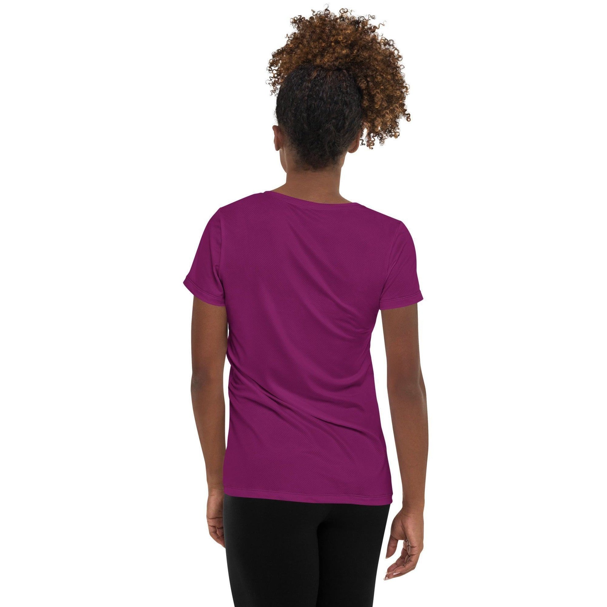 Aubergine Sport T-Shirt für Damen -- Aubergine Sport T-Shirt für Damen - XS Sport T-Shirt | JLR Design