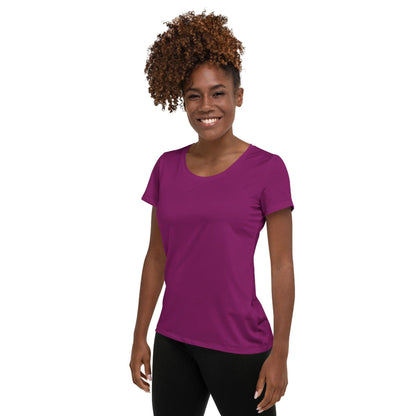 Aubergine Sport T-Shirt für Damen -- Aubergine Sport T-Shirt für Damen - XS Sport T-Shirt | JLR Design