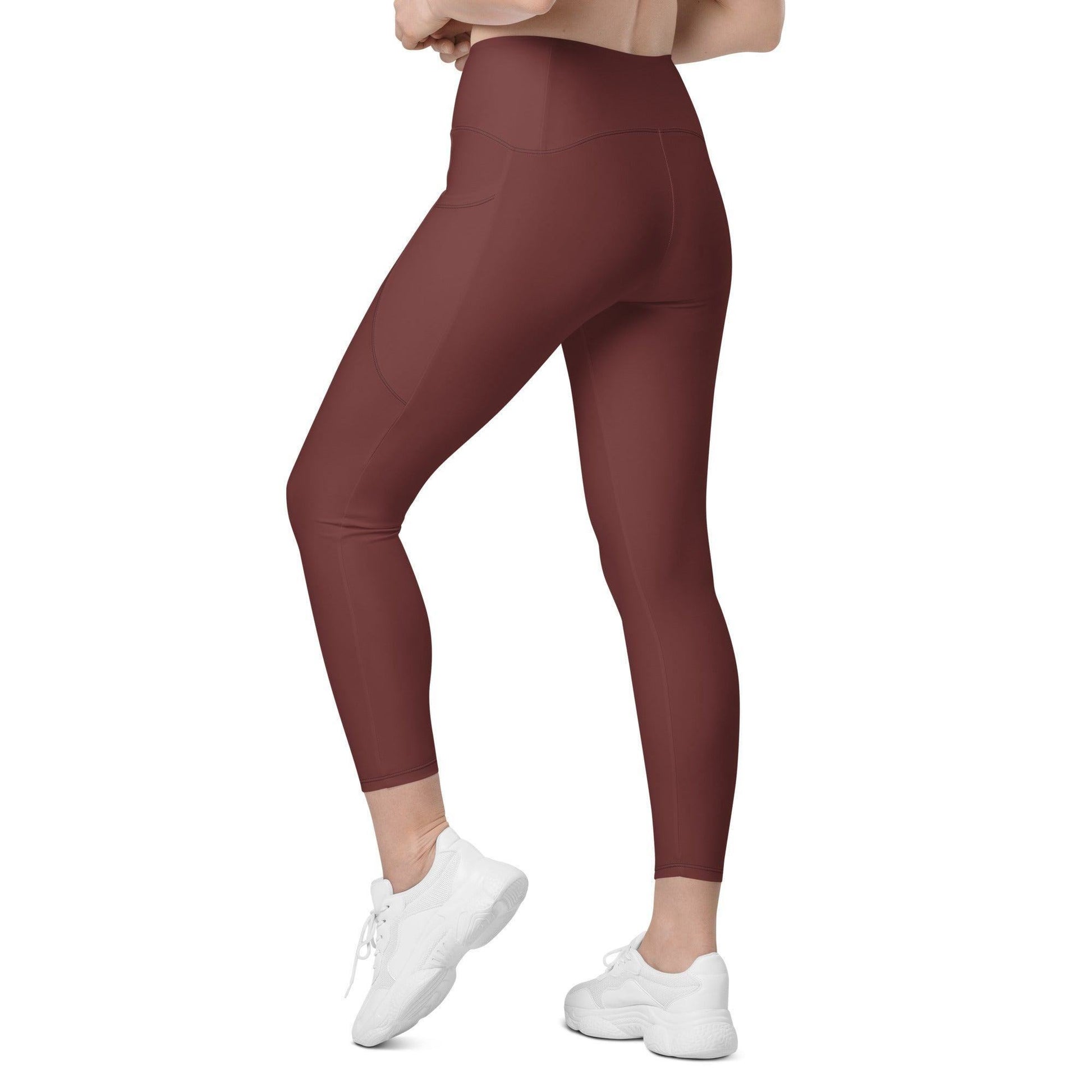 Auburn Damen V-Bund Leggings mit Taschen V-Bund Leggings 59.99 1 Tasche auf jeder Seite, atmungsaktives Material, Auburn, braun, brown, Damen, Design, einfarbig, Elastan, Fashion, Hoch tailliert, hoher Tragekomfort, Komfort, Mode, OEKOTEX100, Outfit, Polyester, schmeichelhafter Schnitt, Style, UPF50, V-Bund Leggings JLR Design