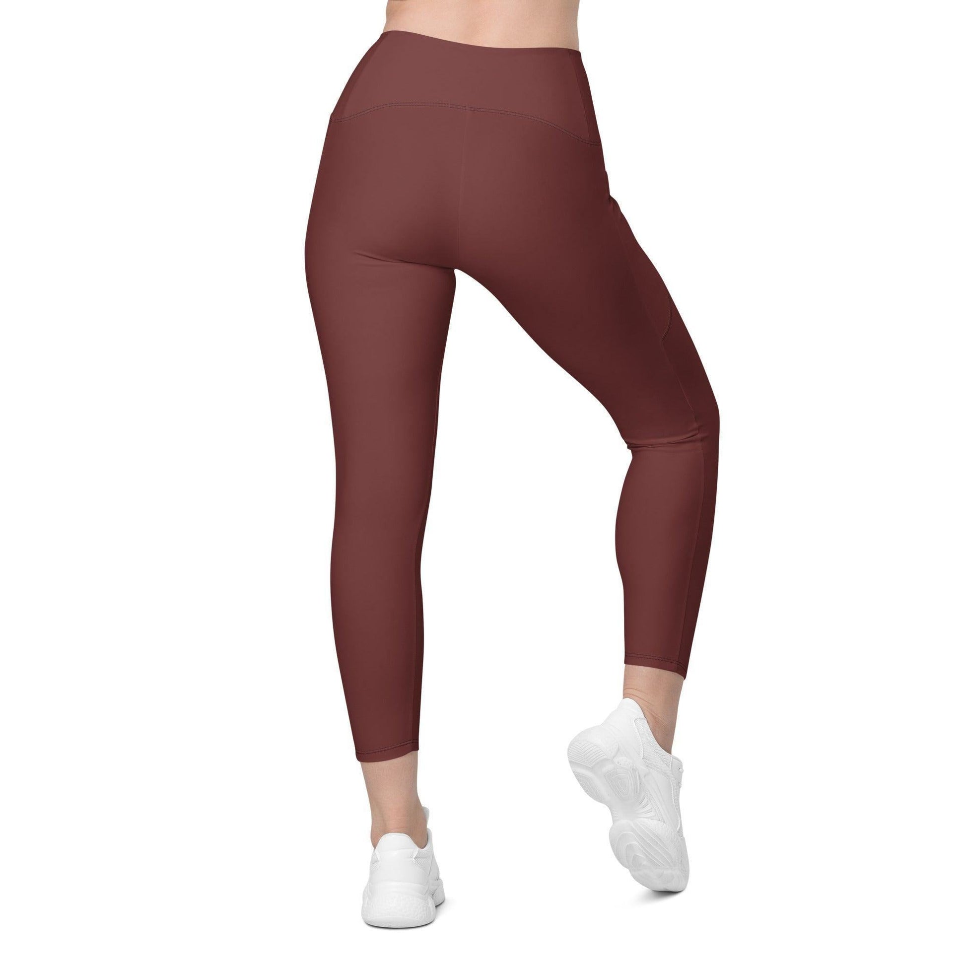 Auburn Damen V-Bund Leggings mit Taschen V-Bund Leggings 59.99 1 Tasche auf jeder Seite, atmungsaktives Material, Auburn, braun, brown, Damen, Design, einfarbig, Elastan, Fashion, Hoch tailliert, hoher Tragekomfort, Komfort, Mode, OEKOTEX100, Outfit, Polyester, schmeichelhafter Schnitt, Style, UPF50, V-Bund Leggings JLR Design