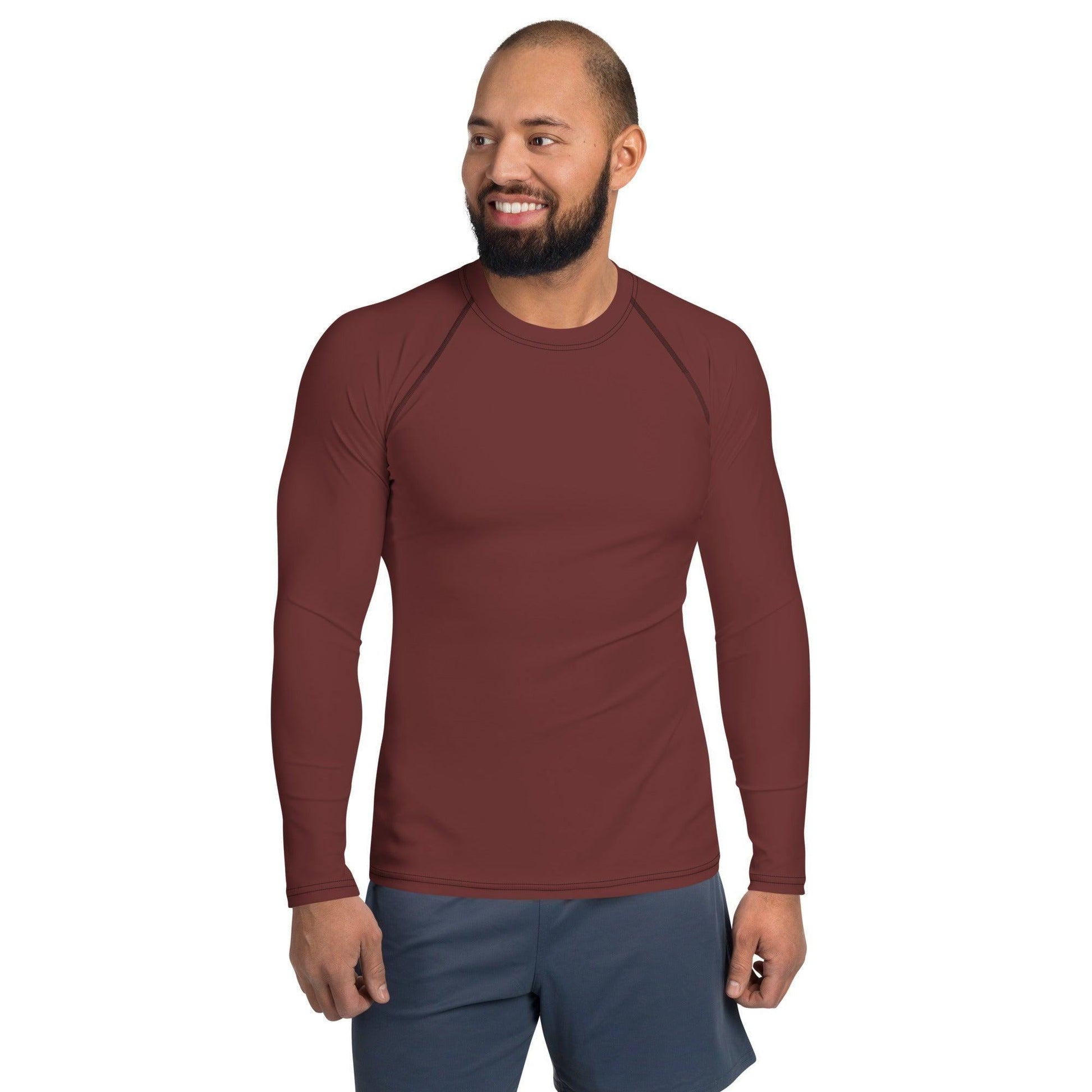 Auburn Herren Rash Guard Rash Guard 54.99 4-Wege, Atmungsaktiv, Auburn, bequem, braun, brown, einfarbig, Elastan, Flachnaht, Guard, Hautschutz, Kompression, Langarmshirt, Männermode, Outdoor, Polyester, Rash, Sand, Schwimmen, Sonnenschutz, Sportbekleidung, Strandmode, Stretchstoff, Surfen, trocknend, Wassersport, Wind JLR Design