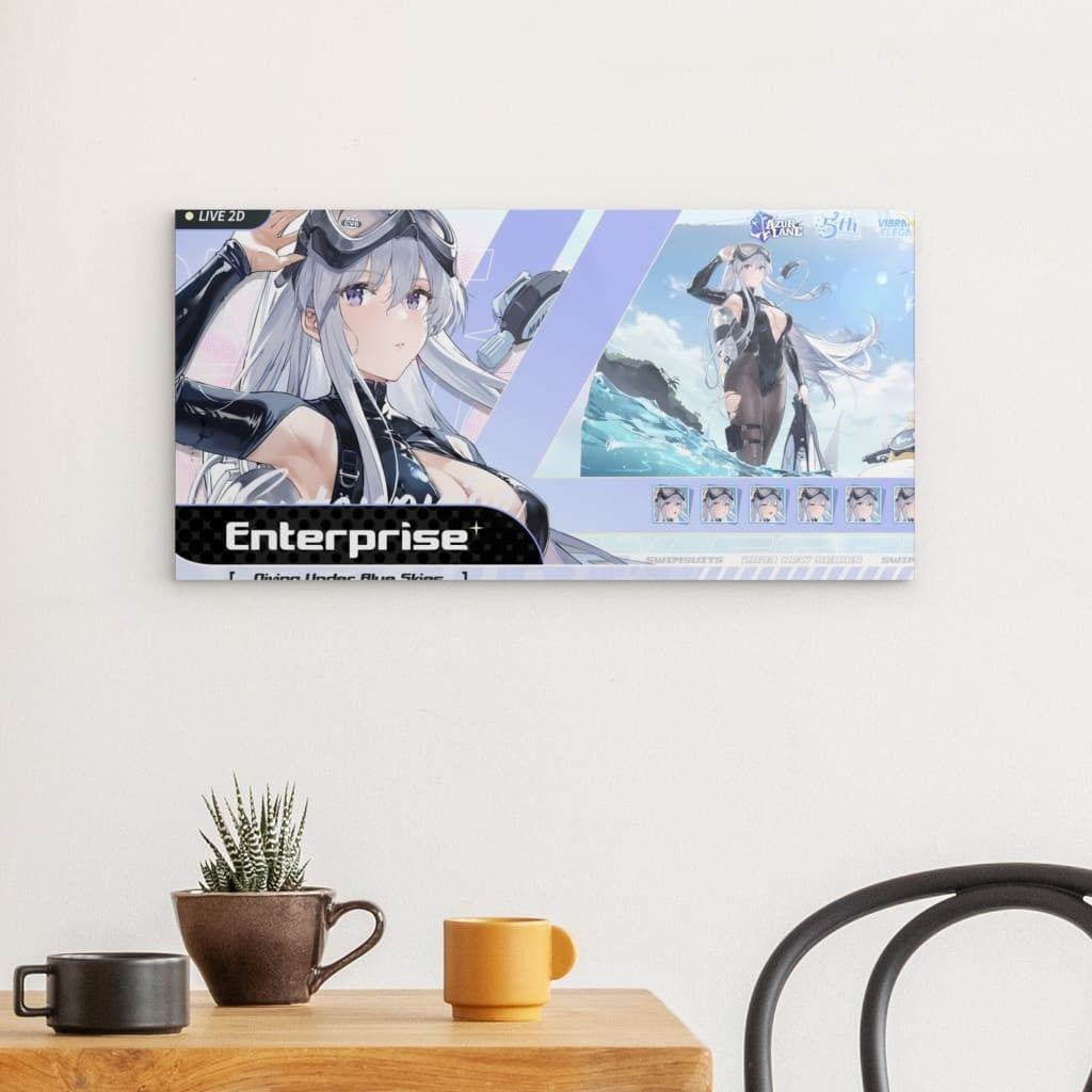 Azur Lane Poster - 5th Anniversary Enterprise Poster 29.99 5th, Anniversary, Azur, Enterprise, Lane, Metal JLR Design