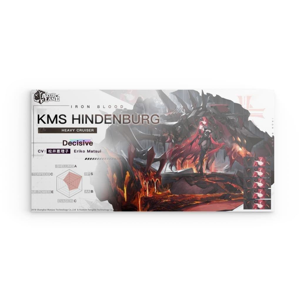 Azur Lane Poster - Charakter KMS Hindenburg Poster 29.99 Azur, Blood, Hindenburg, Iron, KMS, Lane, Metal JLR Design