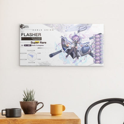 Azur Lane Poster - Charakter USS Flasher Poster 29.99 Azur, Charakter, Eagle, Flasher, Lane, Metal, Union, USS JLR Design