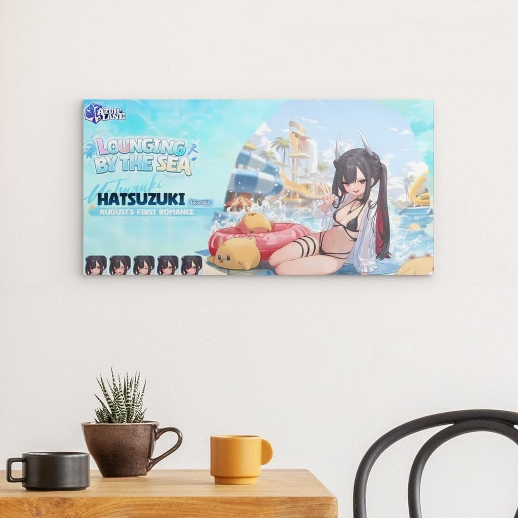 Azur Lane Poster - Lounging by the Sea Hatsuzuki Poster 29.99 Azur, Event, Hatsuzuki, Lane, Lounging, Metal, Sea JLR Design