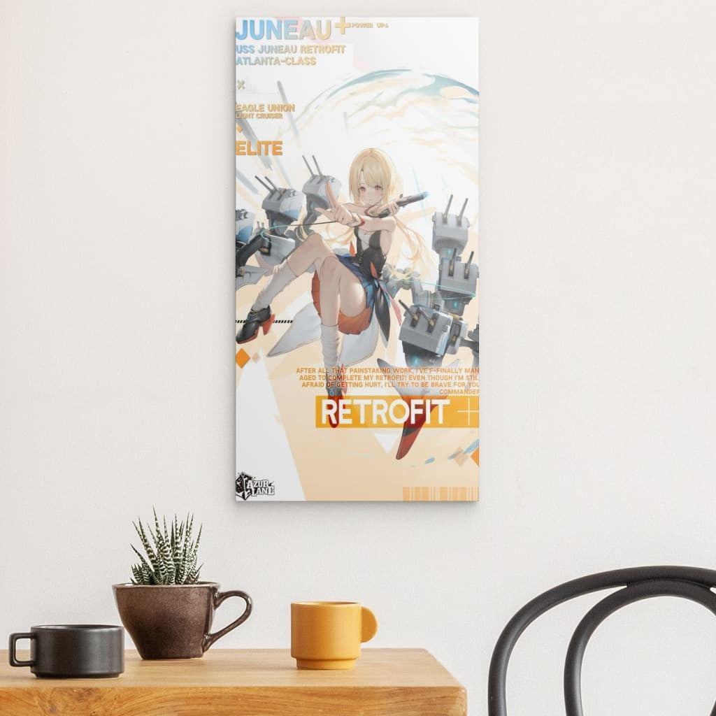 Azur Lane Poster - Retrofit Juneau Poster 29.99 Azur, Juneau, Lane, Metal, Retrofit JLR Design