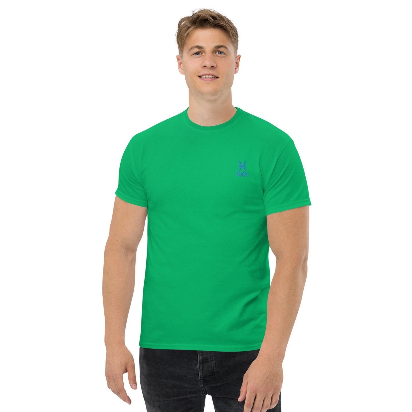 Besticktes Sternzeichen Fische Herren T-Shirt -- Besticktes Sternzeichen Fische Herren T-Shirt - undefined T-Shirt | JLR Design
