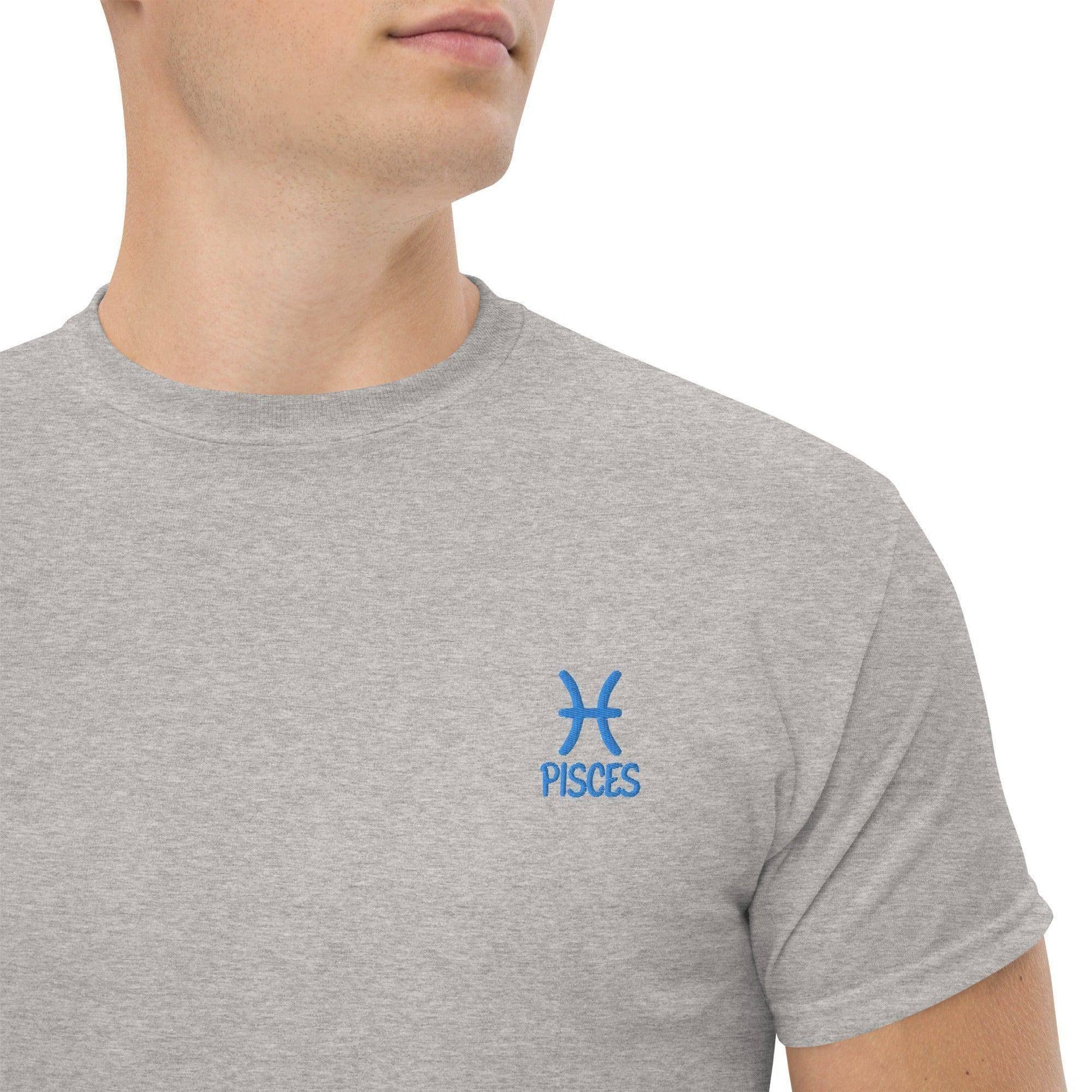 besticktes-sternzeichen-fische-herren-t-shirt-t-shirt-jlr-design-59992 - JLR Design