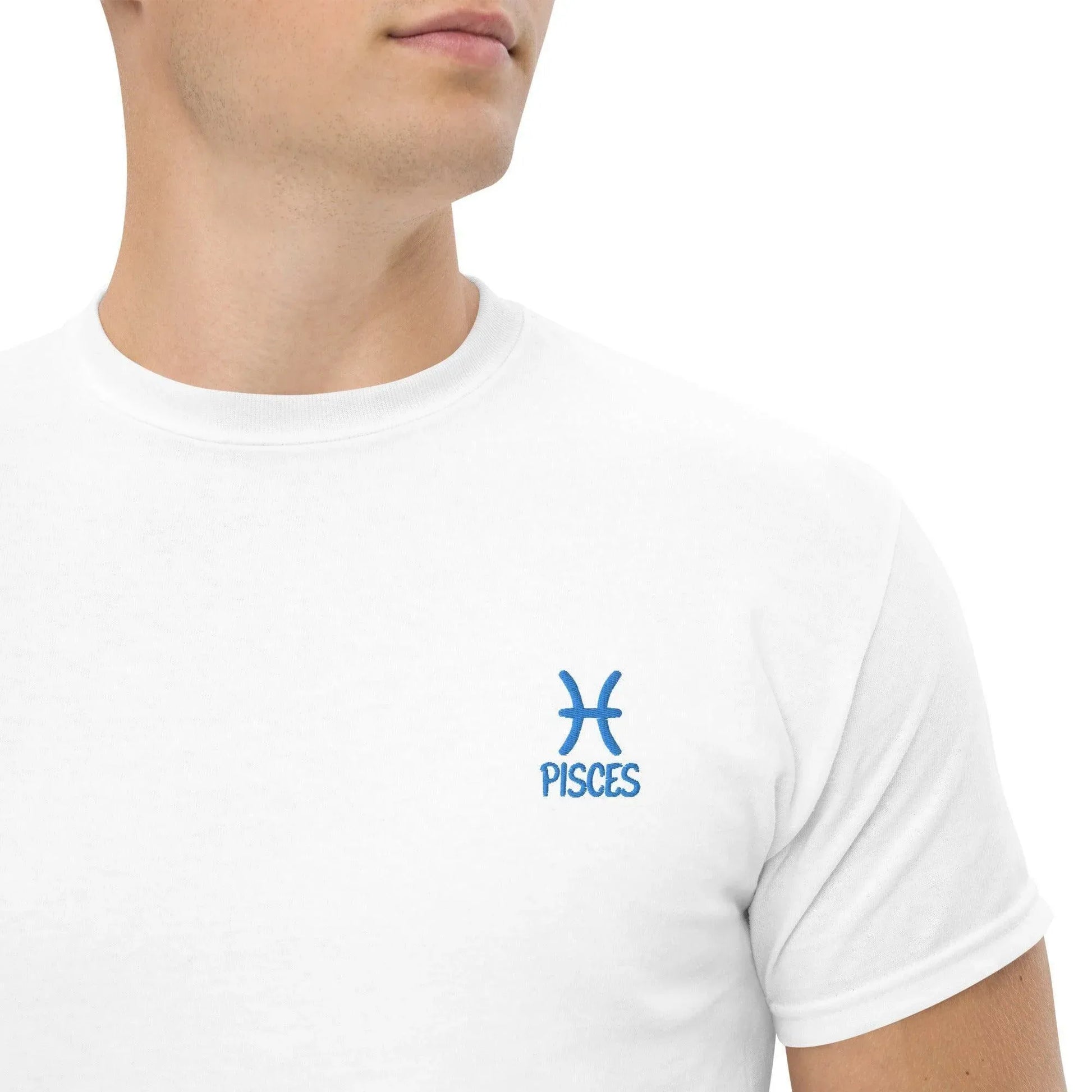 besticktes-sternzeichen-fische-herren-t-shirt-t-shirt-jlr-design-56338 - JLR Design