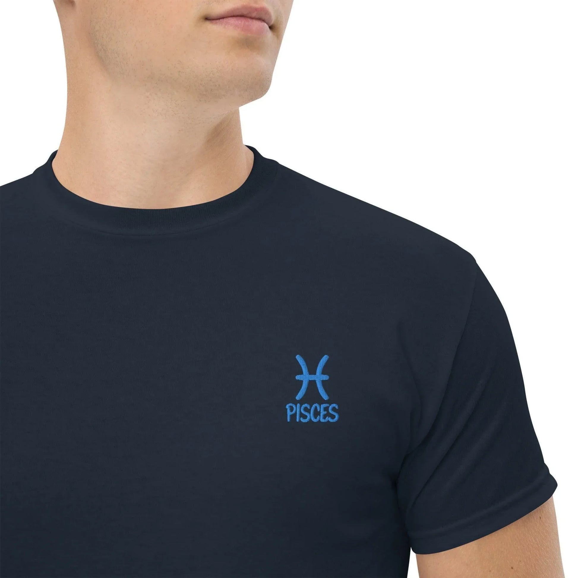 besticktes-sternzeichen-fische-herren-t-shirt-t-shirt-jlr-design-29358 - JLR Design