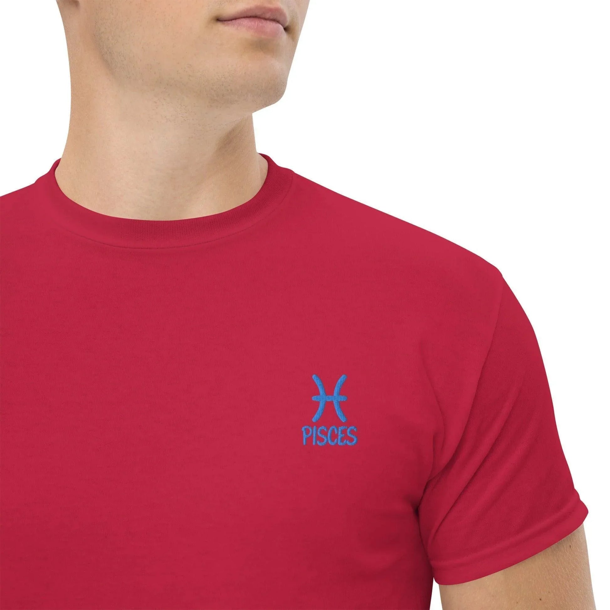besticktes-sternzeichen-fische-herren-t-shirt-t-shirt-jlr-design-30721 - JLR Design