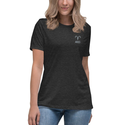 Besticktes Sternzeichen Widder Damen-T-Shirt T-Shirt 38.99 Aries, Astrology, baumwolle, bequem, bestickt, Büro, Damen, Design, embroided, Fashion, figurbetont, Frauen, Freizeit, hautfreundlich, heather, Horoskop, Jeans, kombination, Mode, Passform, polyester, Rundhalsausschnitt, Röcke, Shorts, Sign, Sternzeichen, stilvoll, Style, T-Shirt, vorgeschrumpft, weich, Widder, Zodiac JLR Design