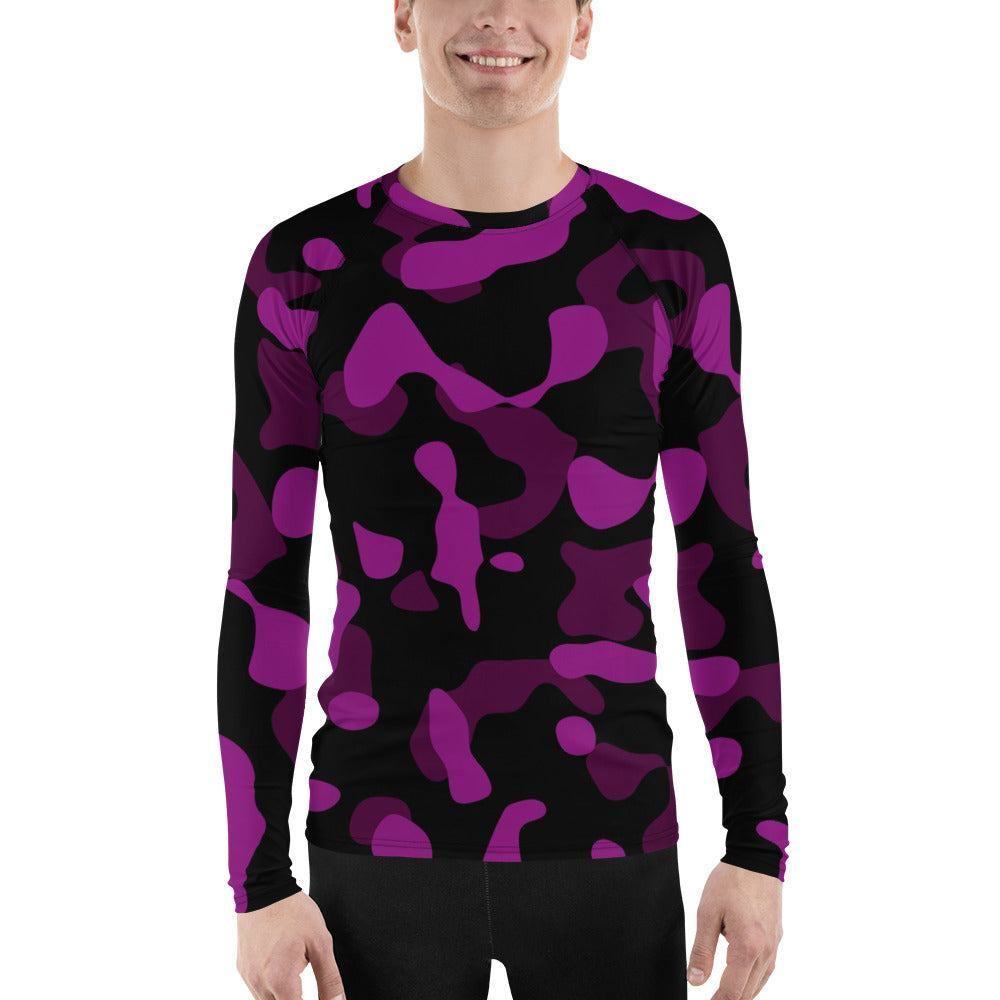 Black Violet Camouflage Herren Rash Guard Rash Guard 59.99 4-Wege, Atmungsaktiv, bequem, Black, Camo, Camouflage, Design, Elastan, Fashion, Flachnaht, Guard, Hautschutz, Kompression, Langarmshirt, Mode, Männermode, Outdoor, Pattern, pink, Polyester, Rash, Sand, schwarz, Schwimmen, Sonnenschutz, Sportbekleidung, Strandmode, Stretchstoff, Style, Surfen, Tarnmuster, trocknend, Violet, Wassersport, Wind JLR Design