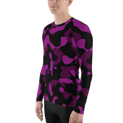 Black Violet Camouflage Herren Rash Guard Rash Guard 59.99 4-Wege, Atmungsaktiv, bequem, Black, Camo, Camouflage, Design, Elastan, Fashion, Flachnaht, Guard, Hautschutz, Kompression, Langarmshirt, Mode, Männermode, Outdoor, Pattern, pink, Polyester, Rash, Sand, schwarz, Schwimmen, Sonnenschutz, Sportbekleidung, Strandmode, Stretchstoff, Style, Surfen, Tarnmuster, trocknend, Violet, Wassersport, Wind JLR Design