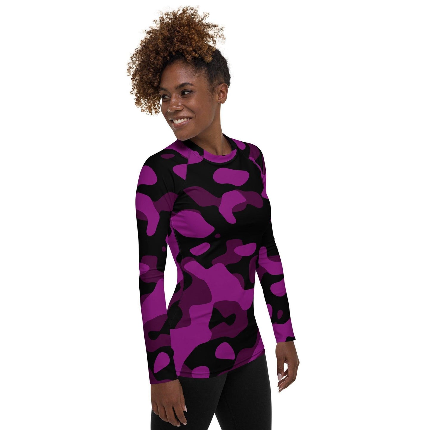 Black Violet Damen Rash Guard Rash Guard 59.99 4-Wege, Atmungsaktiv, bequem, Black, Camo, Camouflage, Design, Elastan, Fashion, Flachnaht, Guard, Hautschutz, Kompression, Langarmshirt, Mode, Männermode, Outdoor, Pattern, pink, Polyester, Rash, Sand, schwarz, Schwimmen, Sonnenschutz, Sportbekleidung, Strandmode, Stretchstoff, Style, Surfen, Tarnmuster, trocknend, Violet, Wassersport, Wind JLR Design