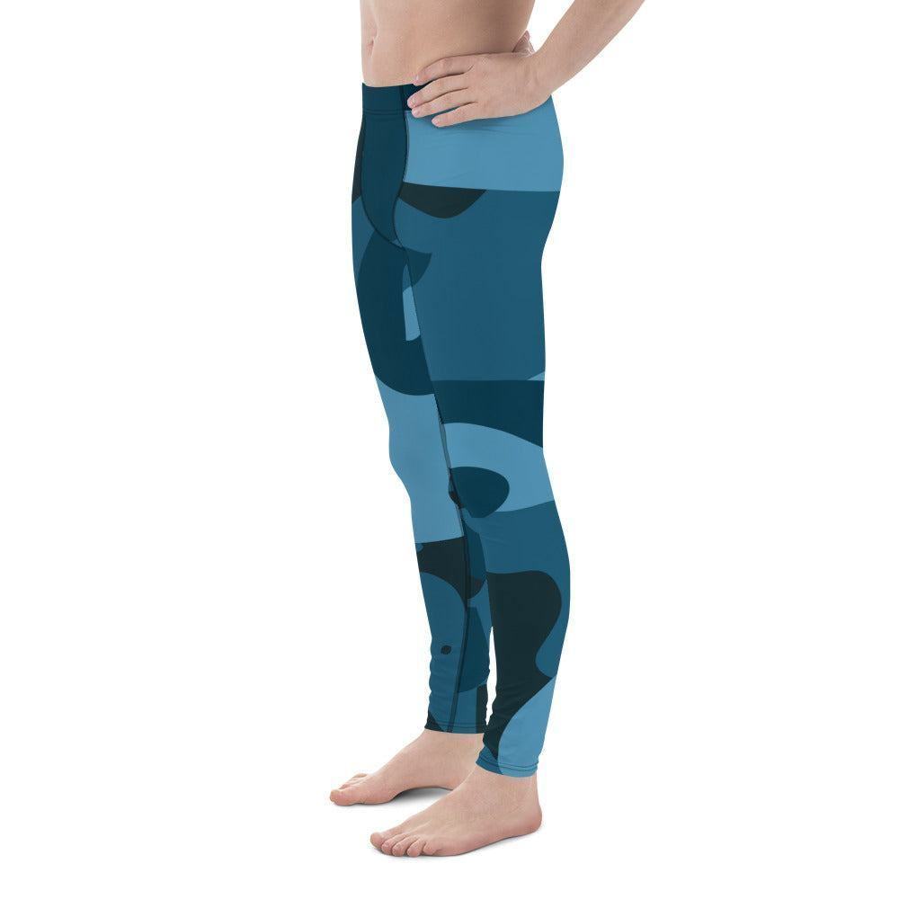 Blau Camouflage Herren Leggings Leggings 59.99 aktiv, anliegend, atmungsaktiv, bequem, Bewegungsfreiheit, blau, blue, Camo, Camouflage, dehnbahr, Design, Fashion, Fitness, funktional, Herrenleggings, Laufen, Leggings, Mann, modebewusst, Muster, Outdoor, Passform, Patter, Sport, Sportbekleidung, Style, Tarnmuster, Tragegefühl, Training, Yoga JLR Design