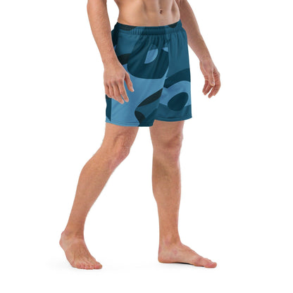 Blaue Camouflage Herren Badehose Badehose 64.99 Badehose, Badevergnügen, blaue, blue, Camo, Camouflage, Elastan, Herren, Hüftband, Innenfutter, Komfort, Kordelzug, Mann, Muster, Männer, Passform, Pattern, Polyester, Pool, recycelt, Scheuerschutz, See, Tarnmuster, trocknend JLR Design