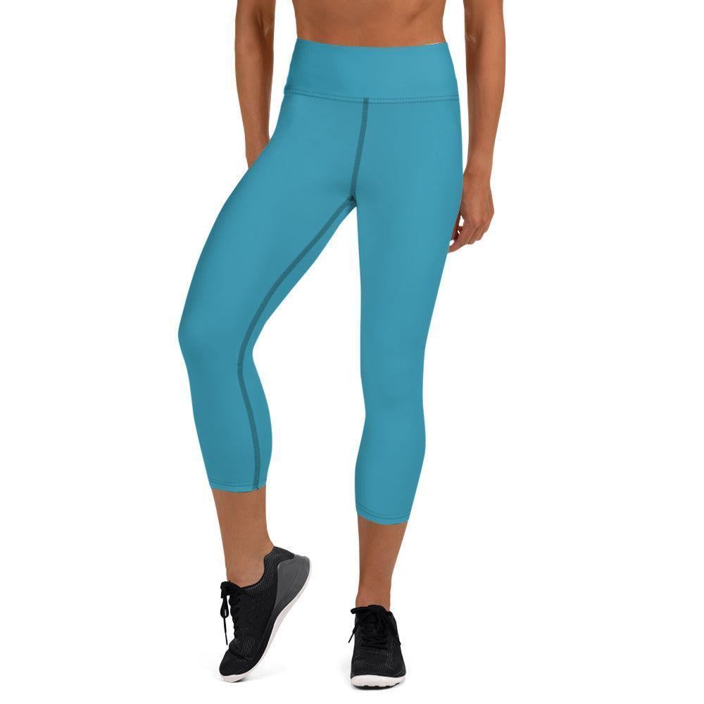 Blaue Damen Yoga Capri Leggings Yoga Capri Leggings 49.99 Bewebungsfreiheit, Bewegung, blau, blue, Bund, Capri, Damen, Design, einfarbig, Elastan, Fashion, Fitness, Fitnessstudio, Flacher, Gummizug, Gym, hochwertig, Körper, Leggings, Material, Mode, Polyester, Saum, Session, Sport, Streetwear, Style, USF50, Vier-Wege-Stretch, Wadenlang, Yoga JLR Design