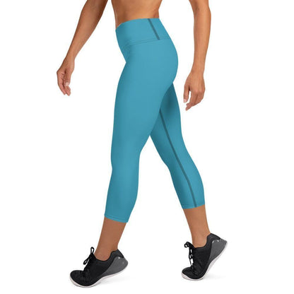 Blaue Damen Yoga Capri Leggings Yoga Capri Leggings 49.99 Bewebungsfreiheit, Bewegung, blau, blue, Bund, Capri, Damen, Design, einfarbig, Elastan, Fashion, Fitness, Fitnessstudio, Flacher, Gummizug, Gym, hochwertig, Körper, Leggings, Material, Mode, Polyester, Saum, Session, Sport, Streetwear, Style, USF50, Vier-Wege-Stretch, Wadenlang, Yoga JLR Design