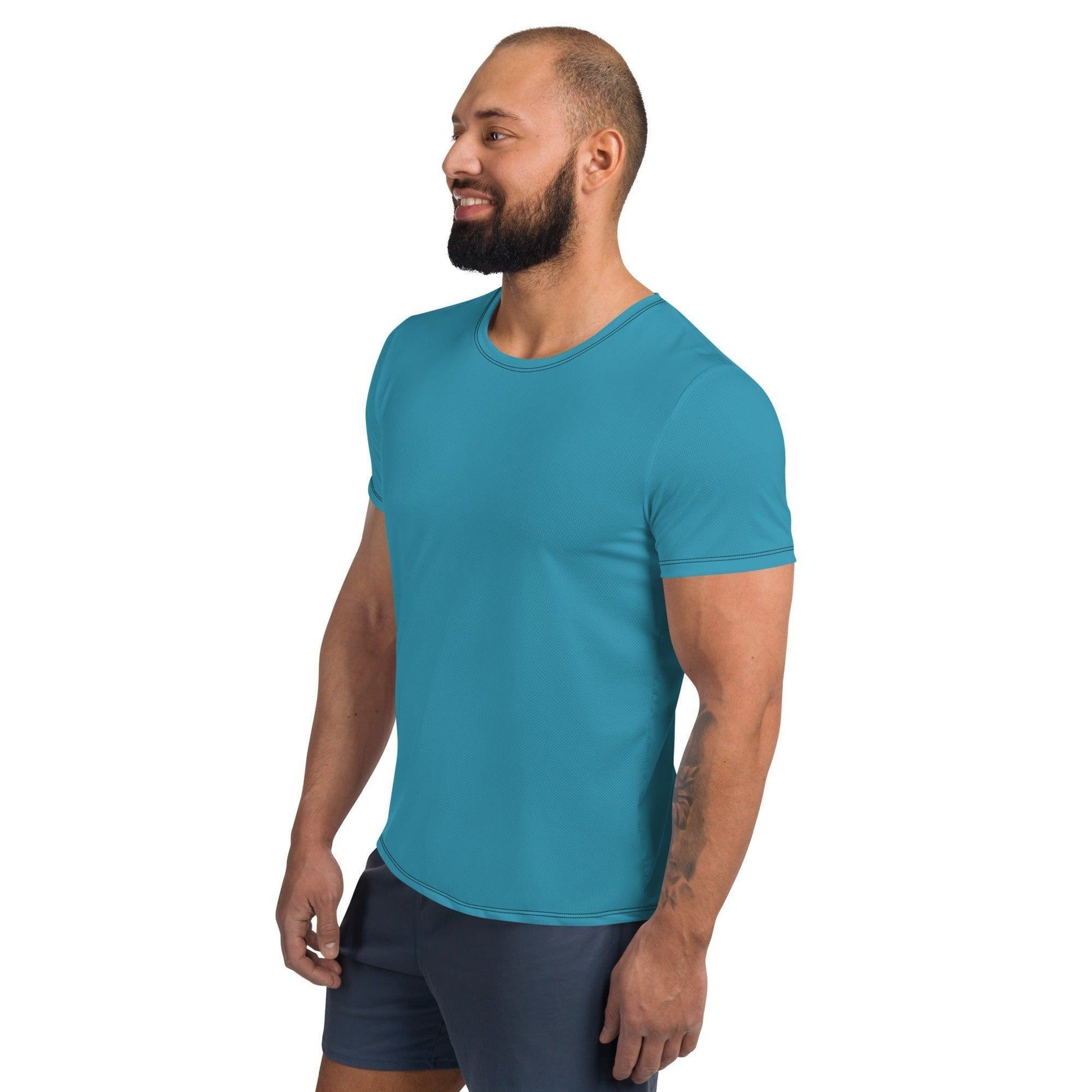 Blaues Sport T-Shirt für Herren -- Blaues Sport T-Shirt für Herren - XS Sport T-Shirt | JLR Design