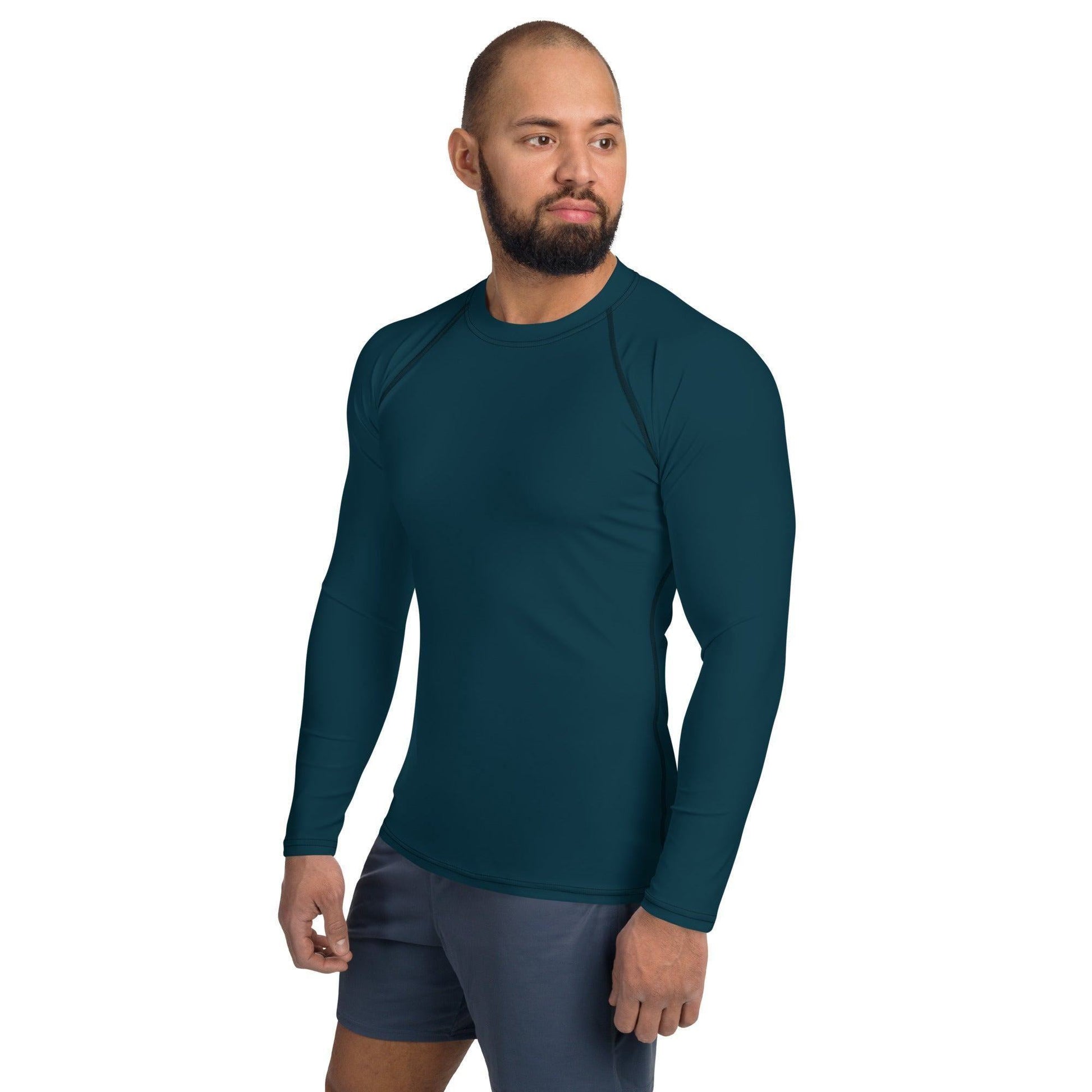 Blauwal Herren Rash Guard Rash Guard 54.99 4-Wege, Atmungsaktiv, bequem, blau, Blauwal, blue, einfarbig, Elastan, Flachnaht, Guard, Hautschutz, Kompression, Langarmshirt, Männermode, Outdoor, Polyester, Rash, Sand, Schwimmen, Sonnenschutz, Sportbekleidung, Strandmode, Stretchstoff, Surfen, trocknend, Wassersport, Wind JLR Design