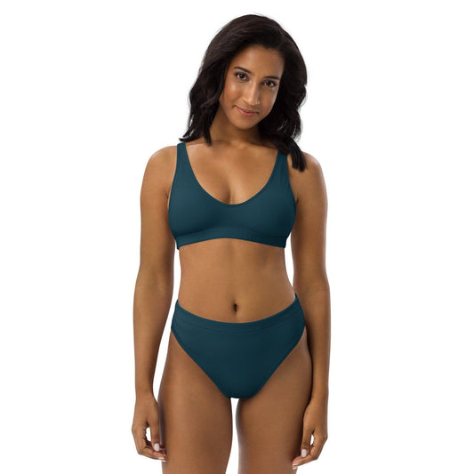 Blauwal High Waist Bikini Bikini 49.99 Bikini, blau, blauwal, blue, Design, einfarbig, Einlagen, Elastan, Fashion, GRS, High, Mode, Passform, Polyester, Style, UPF50, Waist, zweilagig, zweitilig, Ökotex JLR Design