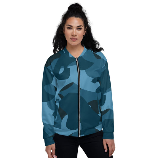 Blue Camouflage Bomberjacke Bomberjacke JLR Design