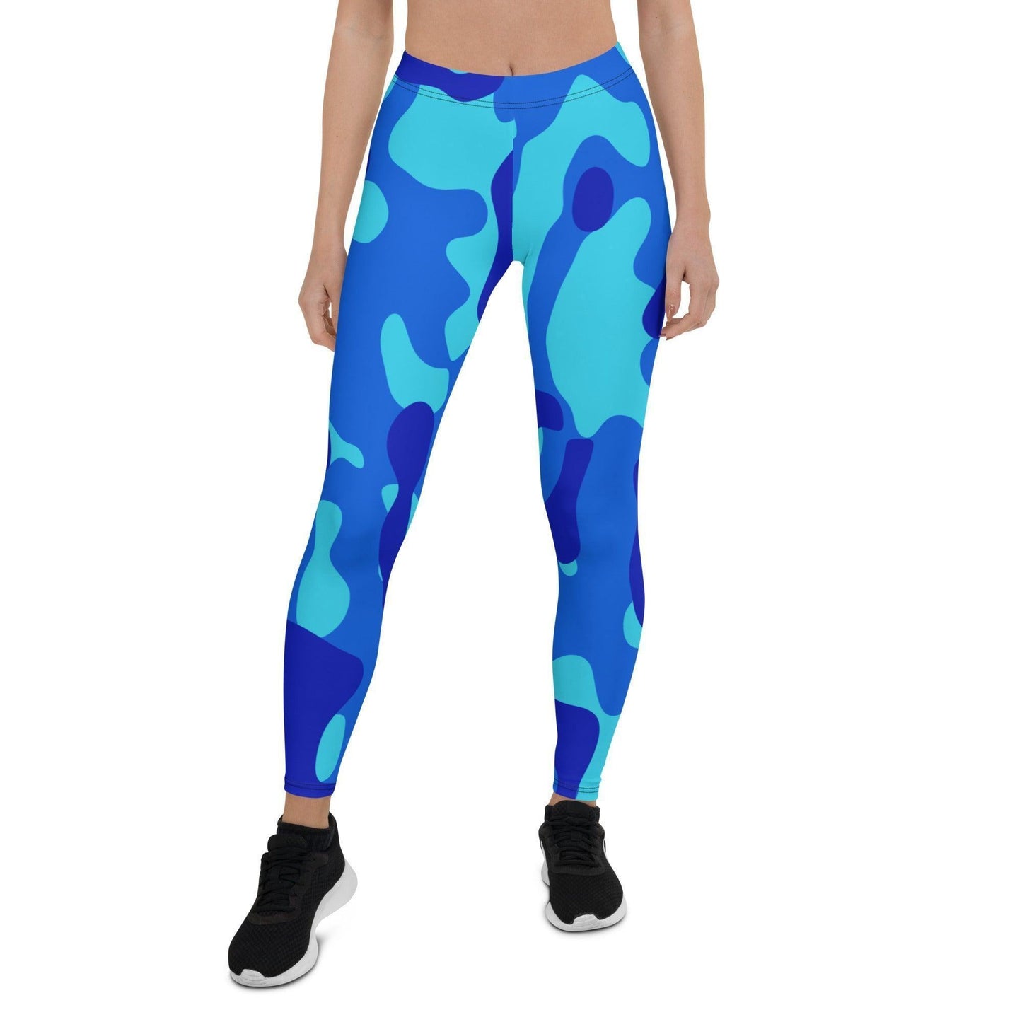 Blue Camouflage Damen Leggings Leggings 59.99 Aktivität, blau, blue, Camo, Camouflage, Damen, Damenmode, dehnbar, Design, einfarbig, elegant, Fashion, figurbetont, Fitness, laufen, Leggings, Mode, Muster, Outfit, Pattern, Pilates, Sportbekleidung, Sportlerin, Streetwear, Stretch, stylisch, Tarnmuster, Tragekomfort, weich, Yoga JLR Design