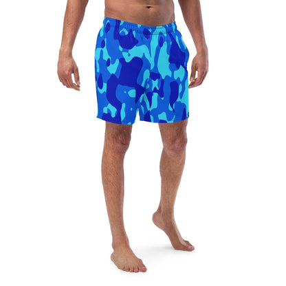 Blue Camouflage Herren Badehose Badehose 64.99 Badehose, Badevergnügen, blau, blue, Camo, Camouflage, Elastan, Herren, Hüftband, Innenfutter, Komfort, Kordelzug, Mann, Muster, Männer, Passform, Pattern, Polyester, Pool, recycelt, Scheuerschutz, See, Tarnmuster, trocknend JLR Design