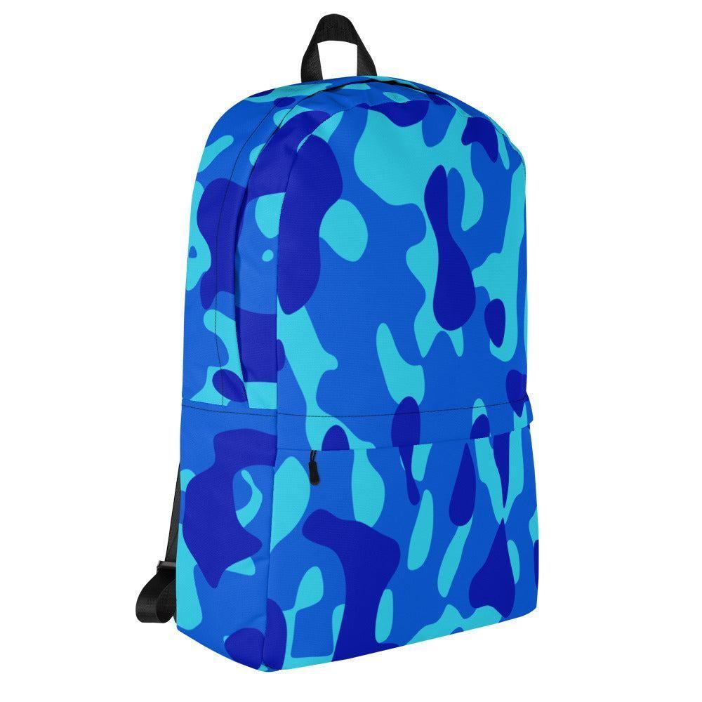 Blue Camouflage mittelgroßer Rucksack Rucksack 63.99 15l, 20kg, Accessoire, Backpack, Blau, blue, Camo, Camouflage, Design, einfarbig, Fach, Fashion, Freizeit, gepolstert, Innenfutter, Innentasche, Laptop, mittelgroß, Netzstoff, Pattern, Platz, Polyester, Rucksack, Schule, Schulrucksack, Seidiges, seperates, Streetwear, Style, Tarnmuster, Tasche, Transport, türkis, Vordertasche, wasserabweisend, Wertsachen JLR Design