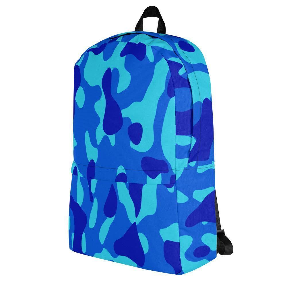 Blue Camouflage mittelgroßer Rucksack Rucksack 63.99 15l, 20kg, Accessoire, Backpack, Blau, blue, Camo, Camouflage, Design, einfarbig, Fach, Fashion, Freizeit, gepolstert, Innenfutter, Innentasche, Laptop, mittelgroß, Netzstoff, Pattern, Platz, Polyester, Rucksack, Schule, Schulrucksack, Seidiges, seperates, Streetwear, Style, Tarnmuster, Tasche, Transport, türkis, Vordertasche, wasserabweisend, Wertsachen JLR Design