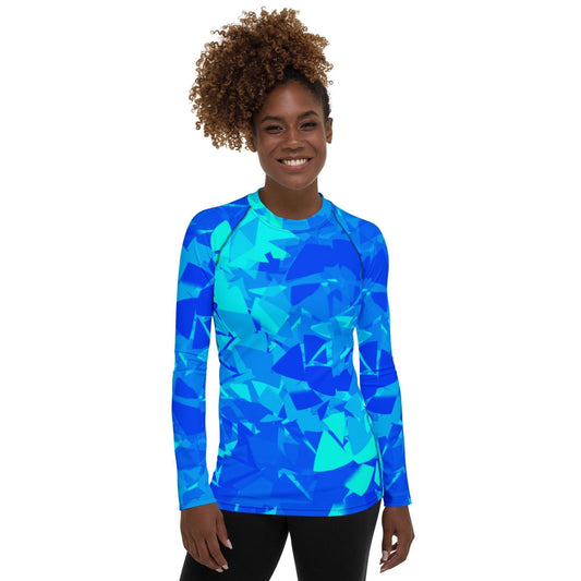 Blue Crystal Damen Rash Guard Rash Guard 59.99 4-Wege, Atmungsaktiv, Badebekleidung, bequem, blau, Blue, Crytal, einfarbig, Elastan, Feminin, Flachnaht, Guard, Hautschutz, Kompression, Kristall, Langarm, Langarmshirt, Männermode, Outdoor, Polyester, Rash, Sand, Schwimmen, Sonnenschutz, Sportbekleidung, Strandmode, Stretchstoff, Surfen, trocknend, Wassersport, Wind JLR Design