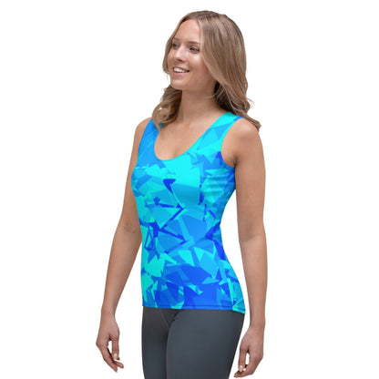 Blue Crystal Damen Tank Top Tank Top 44.99 aktiv, angenehmes, atmungsaktiv, Ausschnitt, betont, Bewegungsfreiheit, Blue, breite, Crystal, Damen, Elastan, enganliegend, Farben, Fashion, Figur, Fitness, Frauen, Gym, Kristall, Look, Mikrofasergarn, Mode, Muscle, Musthave, Outfit, Polyester, Sommer, Style, Tank, Top, Tragegefühl, Training, Träger, verschiedene JLR Design