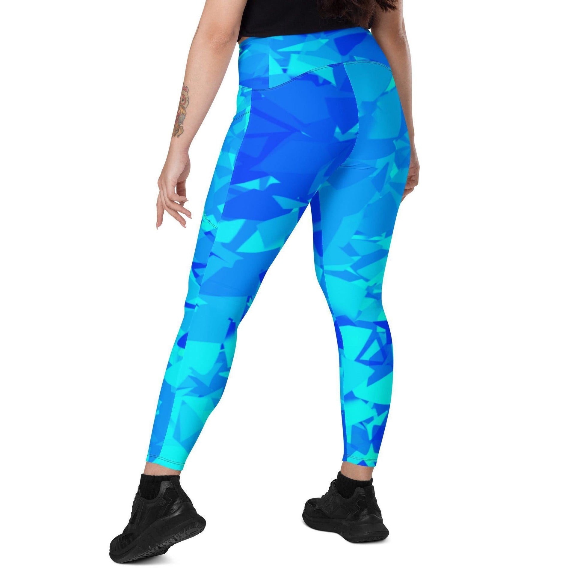 Blue Crystal Damen V-Bund Leggings mit Taschen V-Bund Leggings 64.99 1 Tasche auf jeder Seite, atmungsaktives Material, blau, Blue, Crystal, Damen, Design, einfarbig, Elastan, Fashion, Hoch tailliert, hoher Tragekomfort, Komfort, Kristall, Mode, OEKOTEX100, Outfit, Polyester, schmeichelhafter Schnitt, Style, UPF50, V-Bund Leggings JLR Design