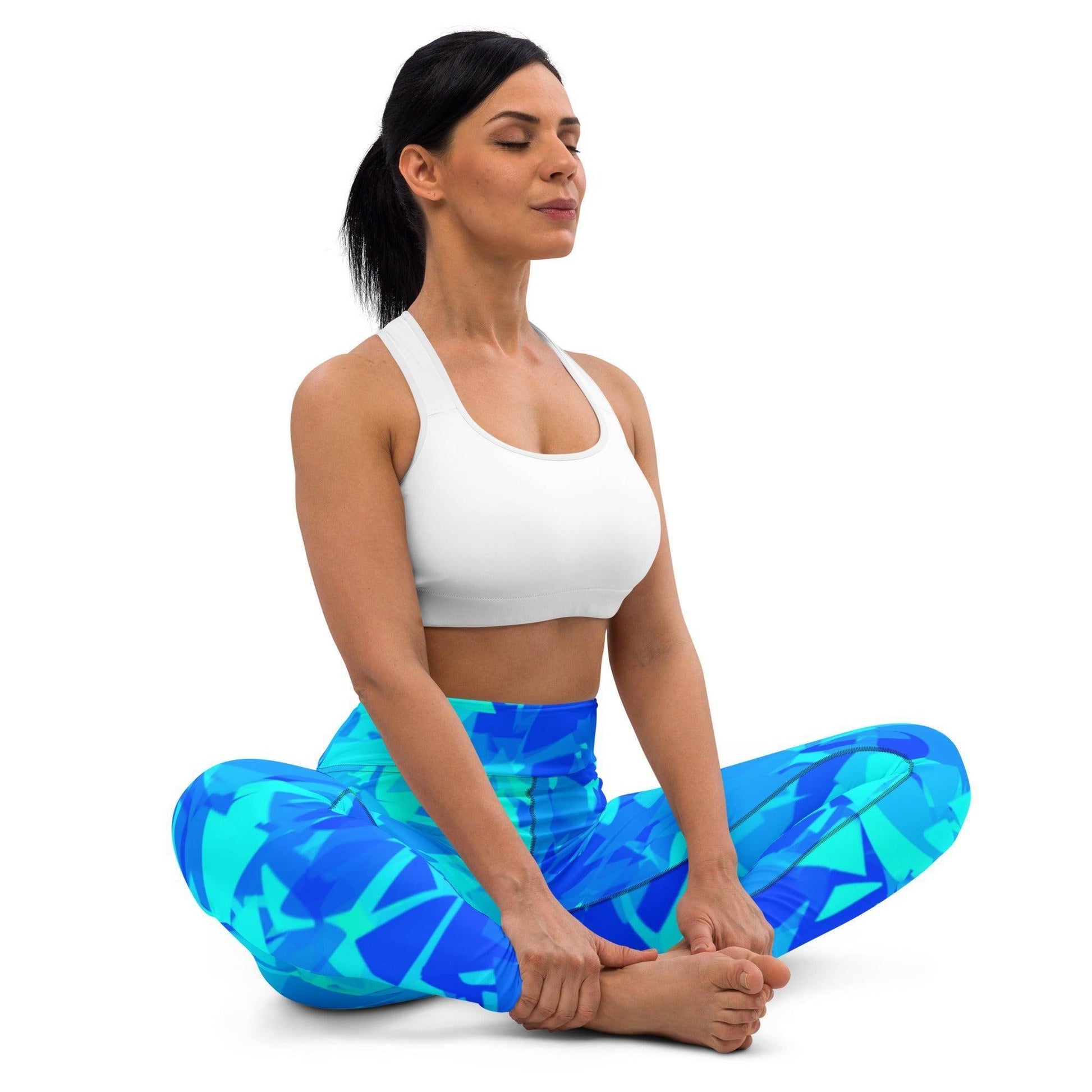 Blue Crystal Damen Yoga Leggings Yoga Leggings 59.99 atmungsaktiv, blau, Blue, Crystal, Damen, einfarbig, Elastan, Fitness, Flexibilität, fließend, gleiten, Gummizug, High, Hüftbewegungen, kompression, Kristall, Leggings, Mikrofasergarn, Polyester, Posen, Schutzfaktor, Sport, Stretch, Studio, stylisch, UV, Vier-Wege-Stretch, Waist, Yoga JLR Design