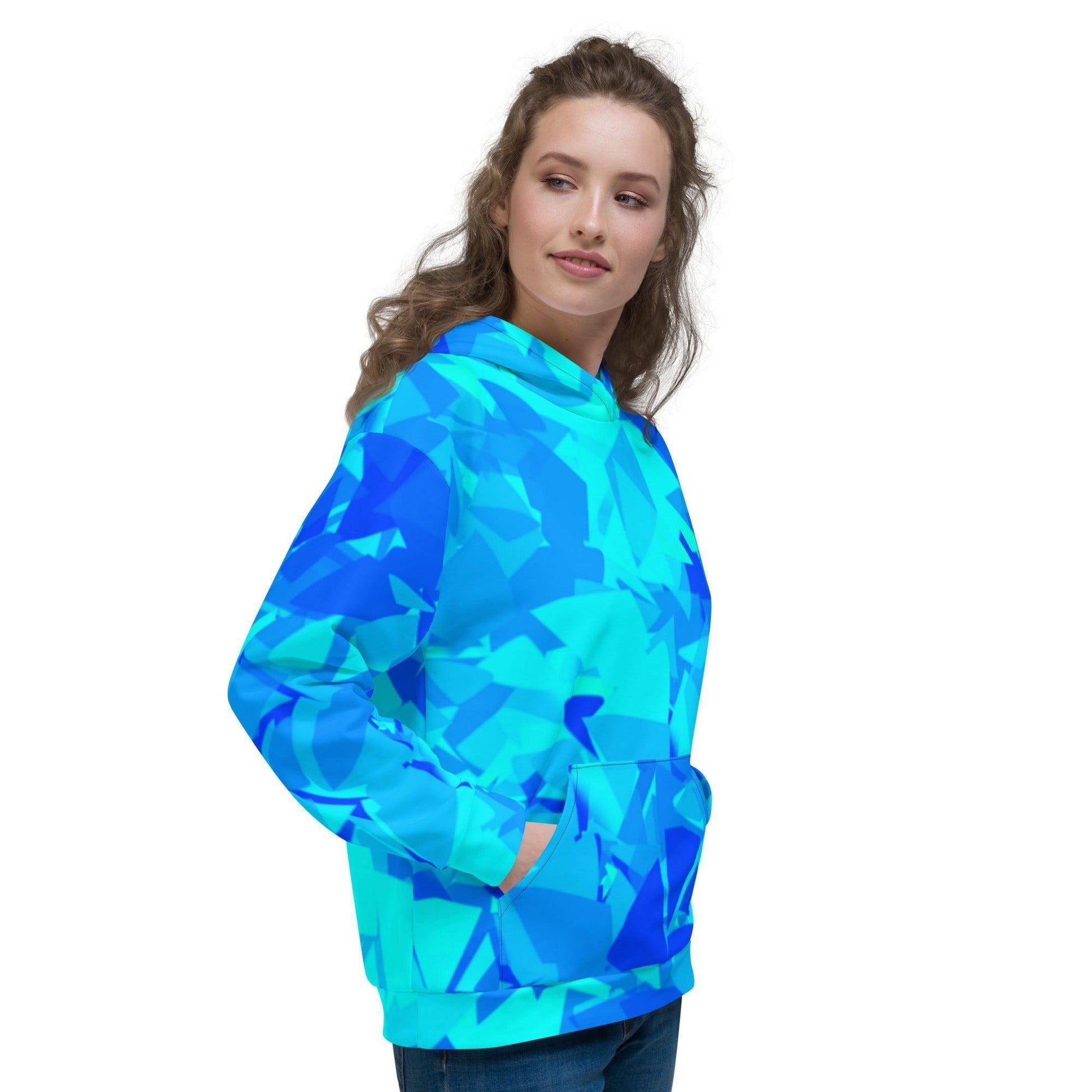 Blue Crystal Hoodie Hoodie 74.99 angenehm, Apparrel, Außenseite, Baumwolle, Blau, Blue, Bündchen, Crystal, Damen, Design, elastische, Fashion, Frau, Freizeitaktivitäten, gemütlich, Haut, Herren, Hoodie, ideal, Kapuzenpullover, Komfort, Kristall, Kängurutasche, lässige, Mann, Material, Mode, optimaler, Passform, Streetwear, Style, stylisch, Unisex, weiches JLR Design